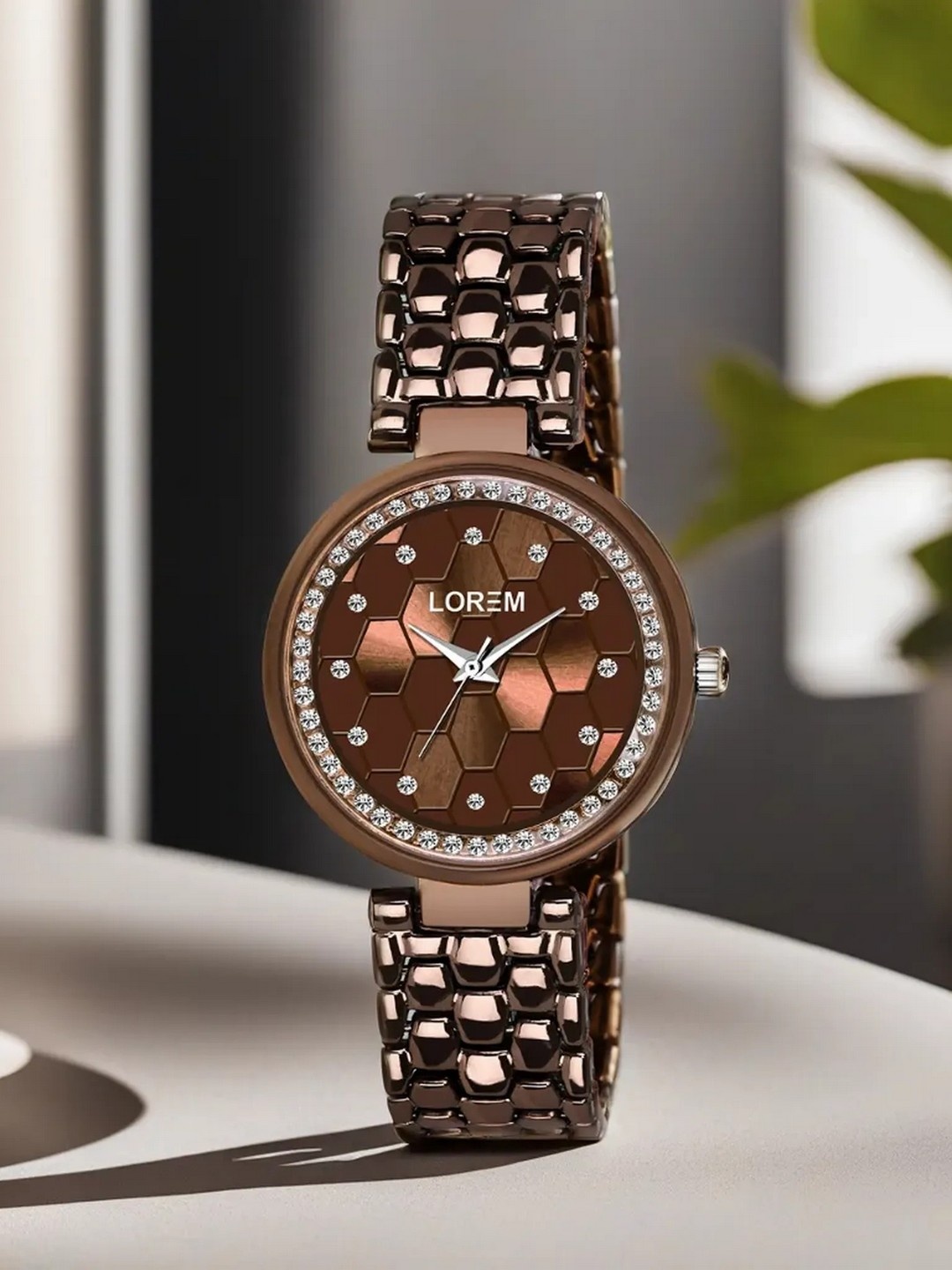 

LOREM Women Brown Analogue Watch LR271