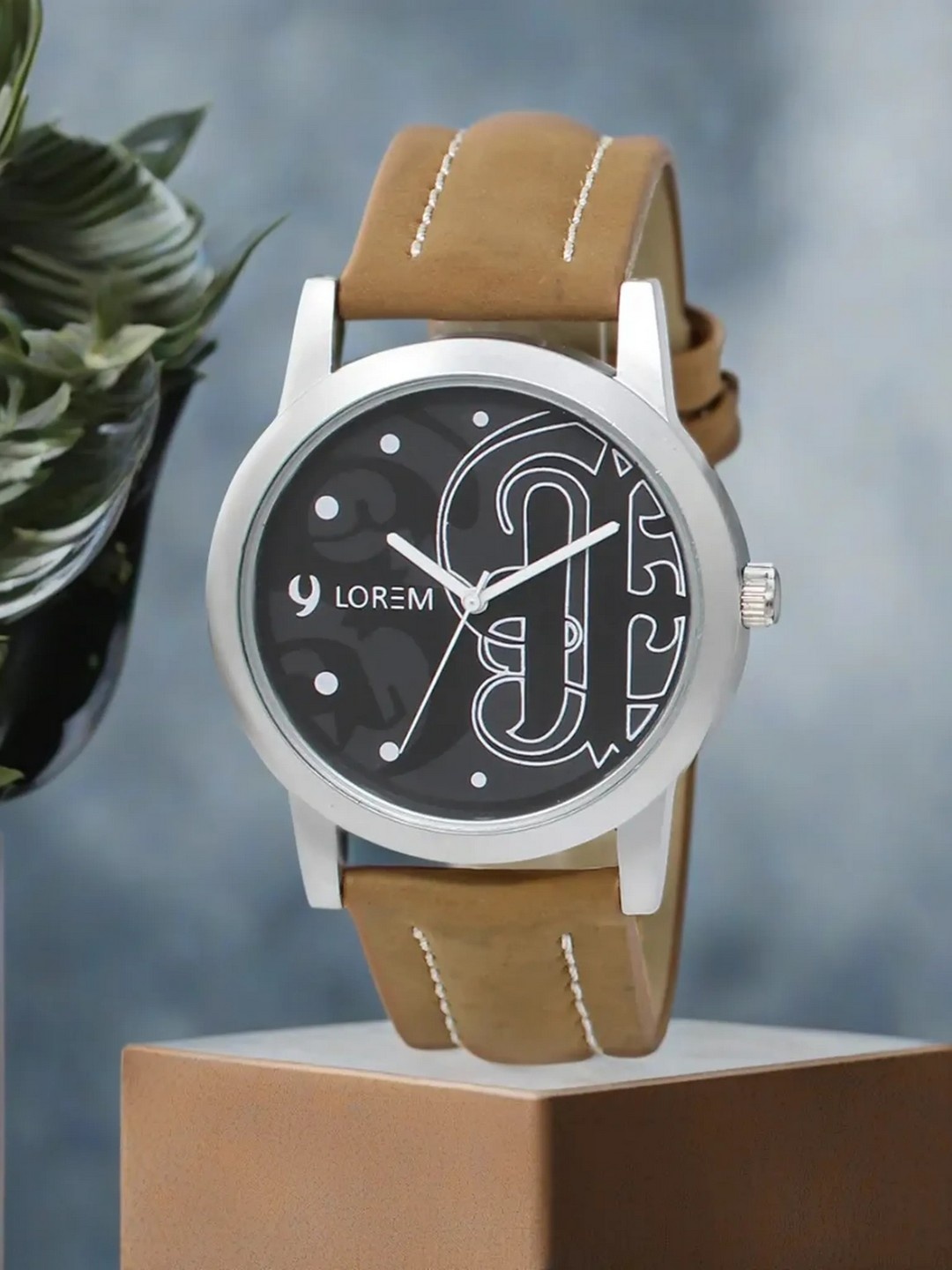 

LOREM Men Brown Analogue Watch