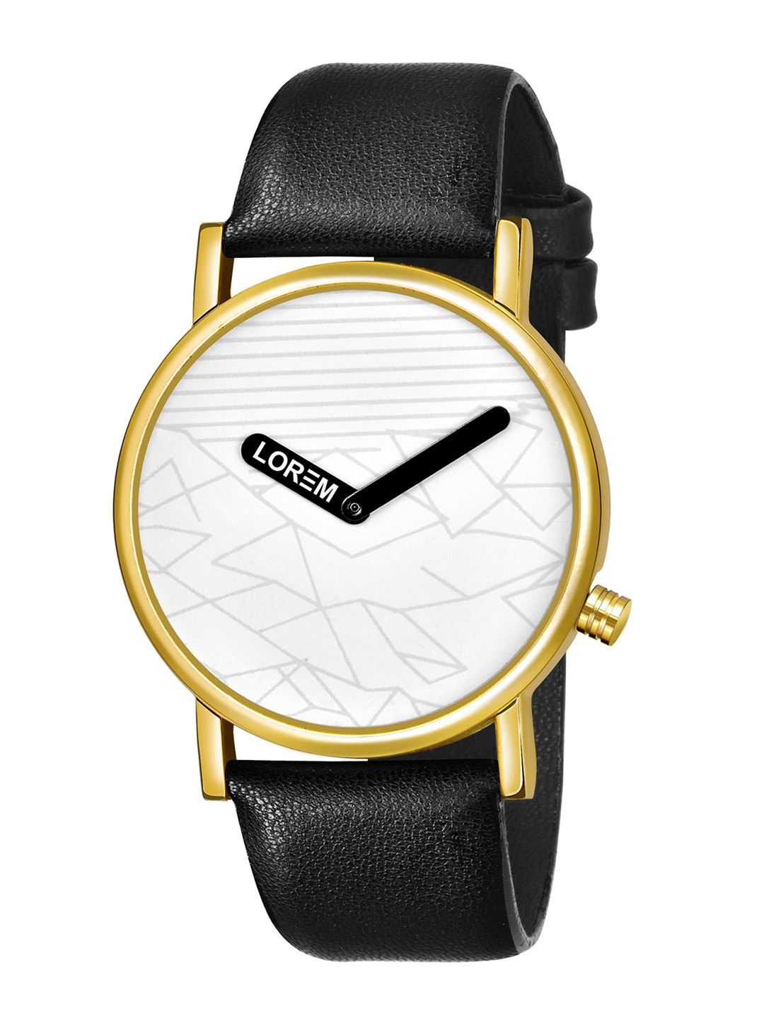 

LOREM Men Black Analogue Watch
