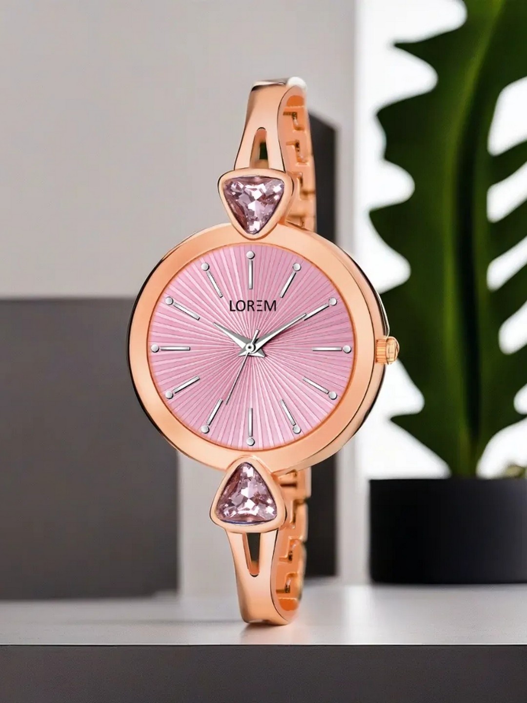 

LOREM Women Rose Gold Analogue Watch