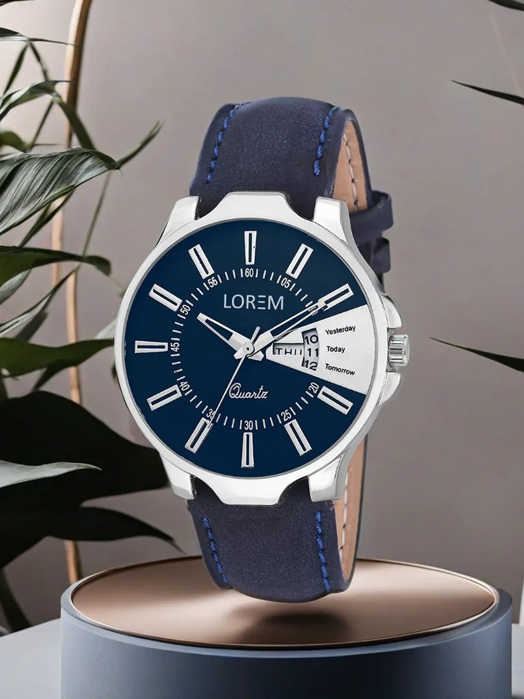 

LOREM Men Blue Analogue Watch