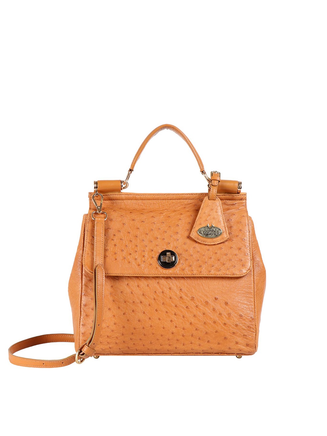

Hidesign Tan Solid Handheld Bag