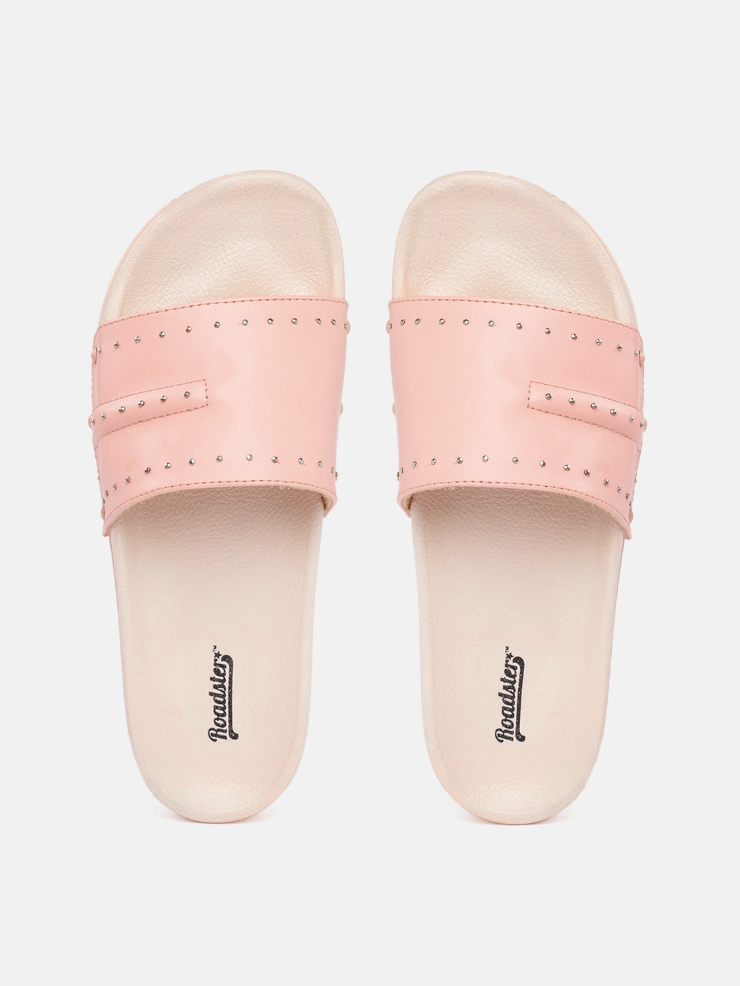 

Roadster Women Pink Embellished Sliders