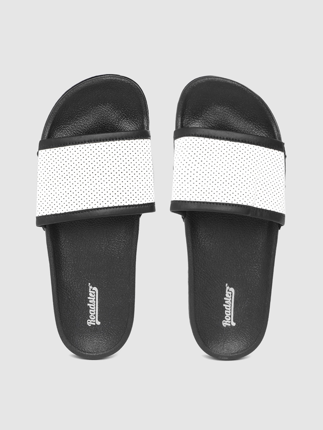 

Roadster Women White & Black Dot Print Sliders