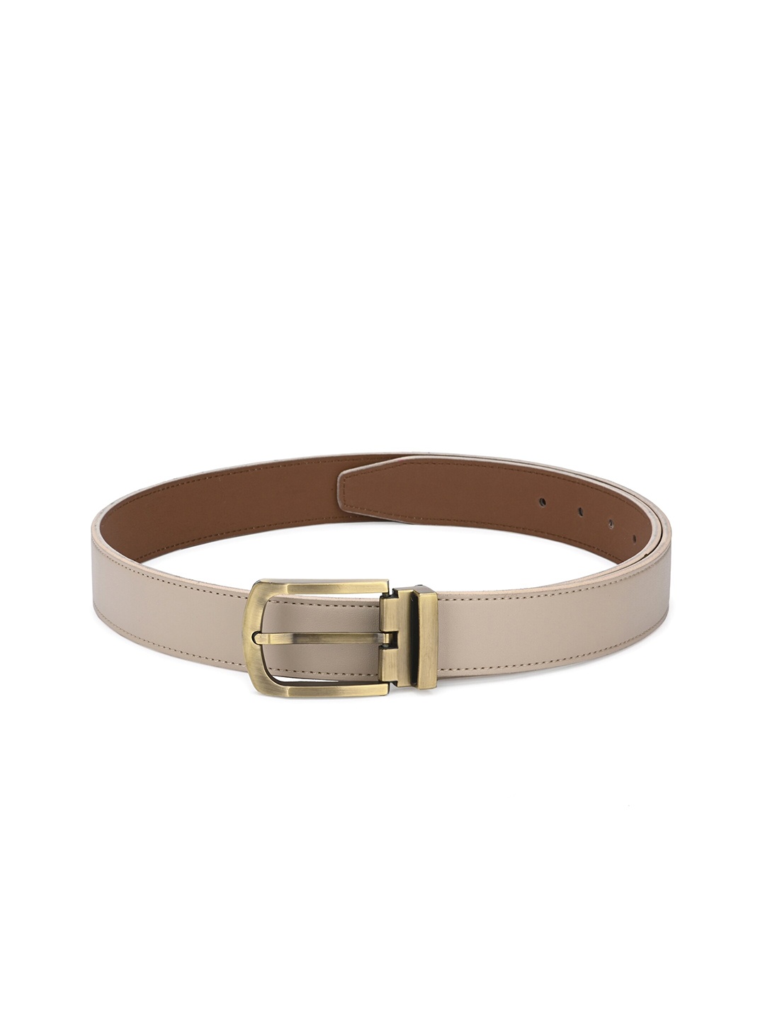 

Calvadoss Women Taupe & Gold-Toned Solid Belt