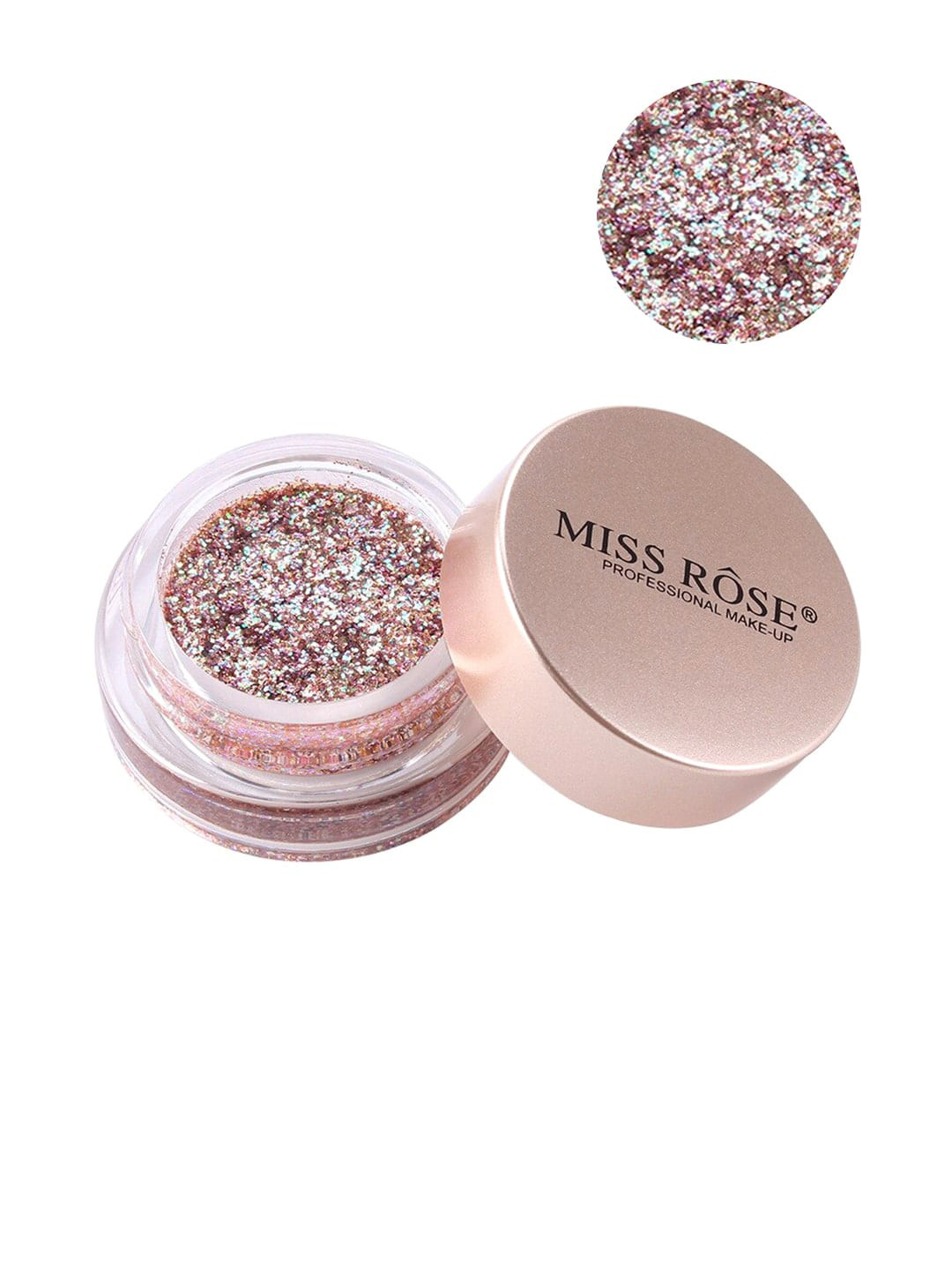 

Miss Rose Pink High Pigmented Single Glitter Eyeshadow