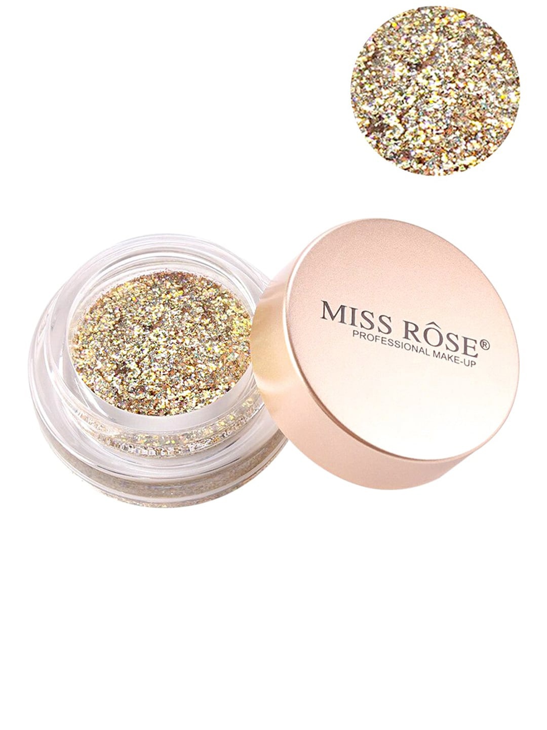 

Miss Rose Gold-Toned High Pigmented Single Glitter Eyeshadow
