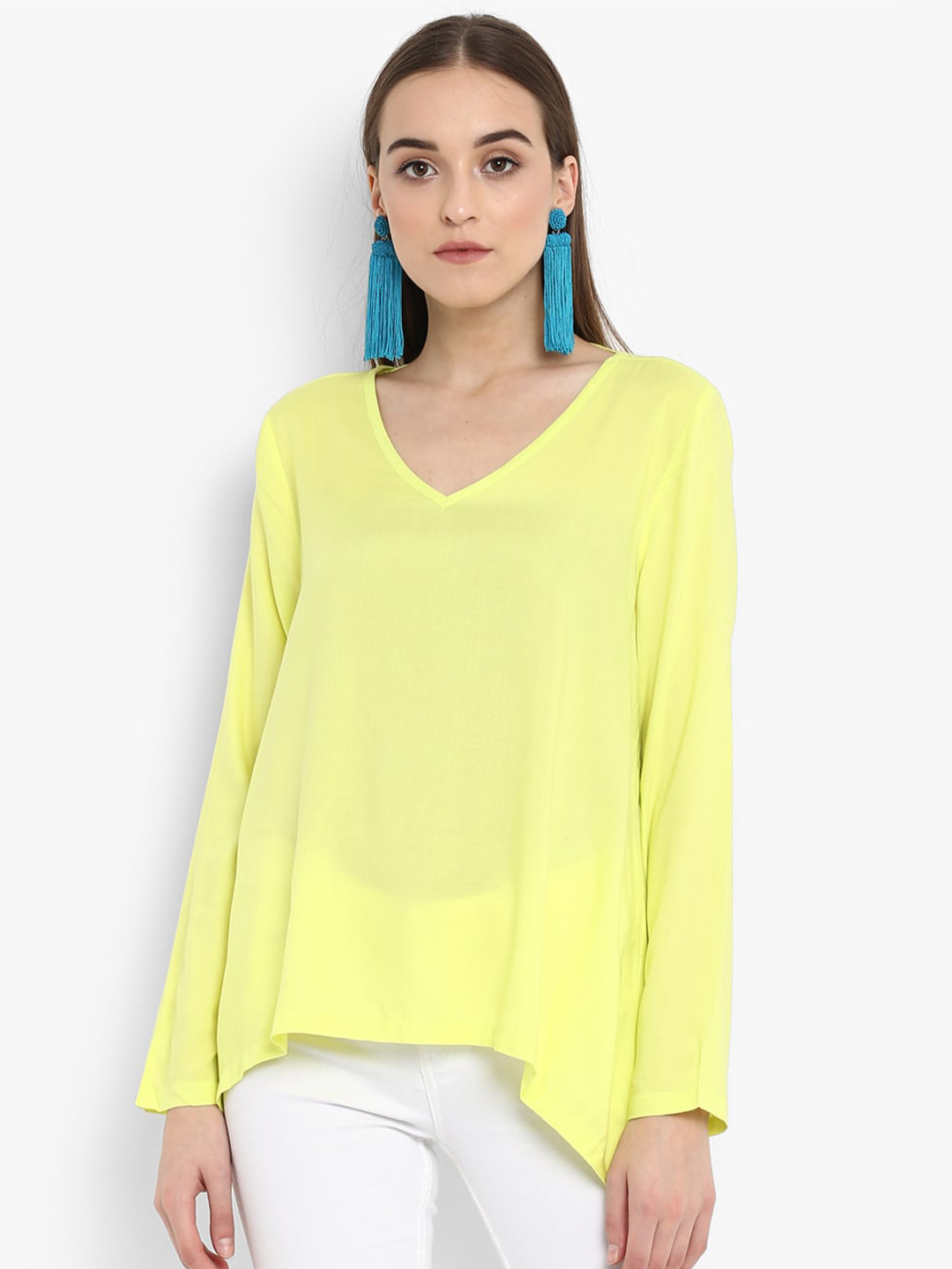 

Aditi Wasan Yellow High-Low Top