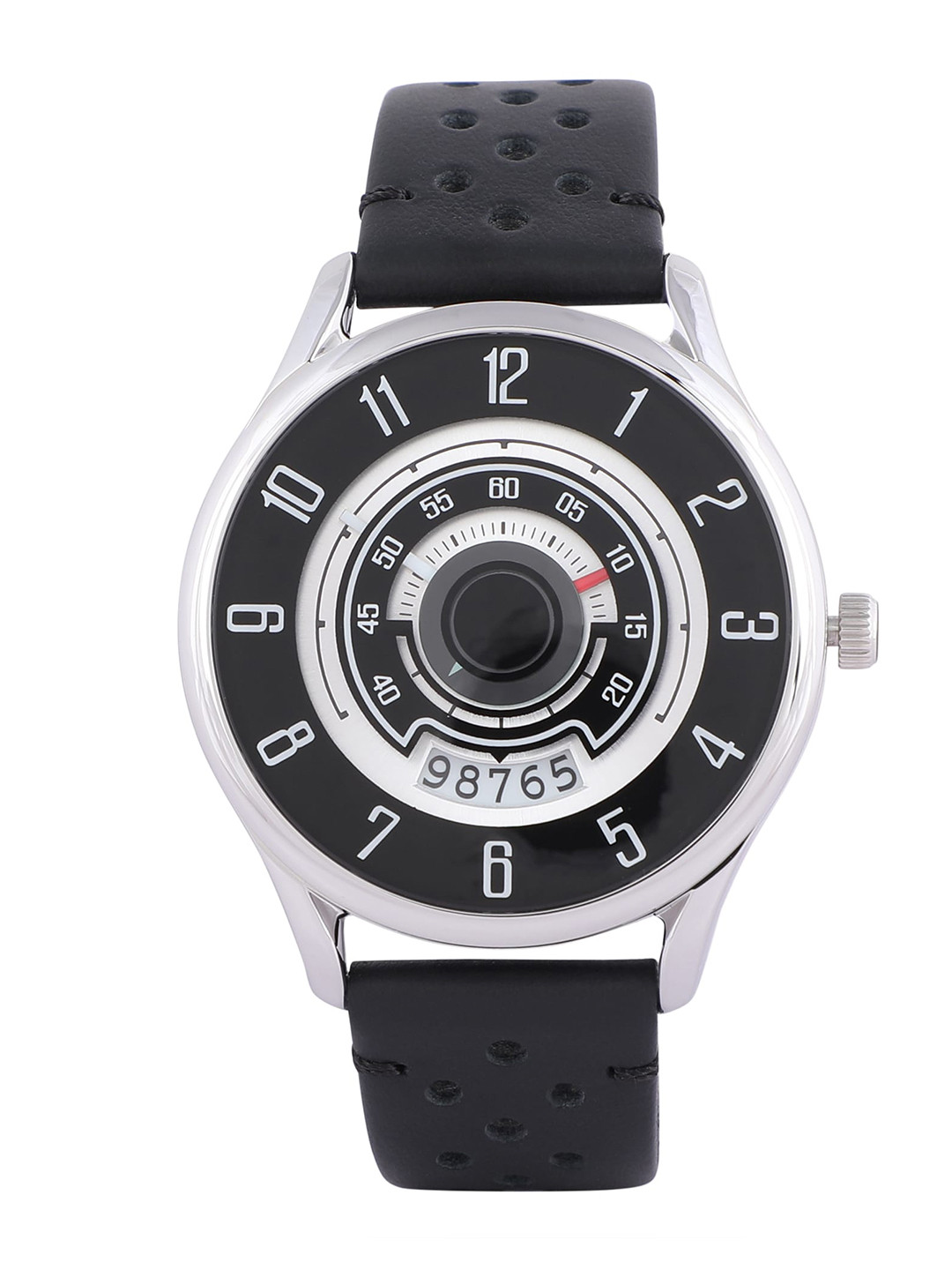 

Daniel Klein Men Silver-Toned Leather Analogue Watch DK.1.12318-1