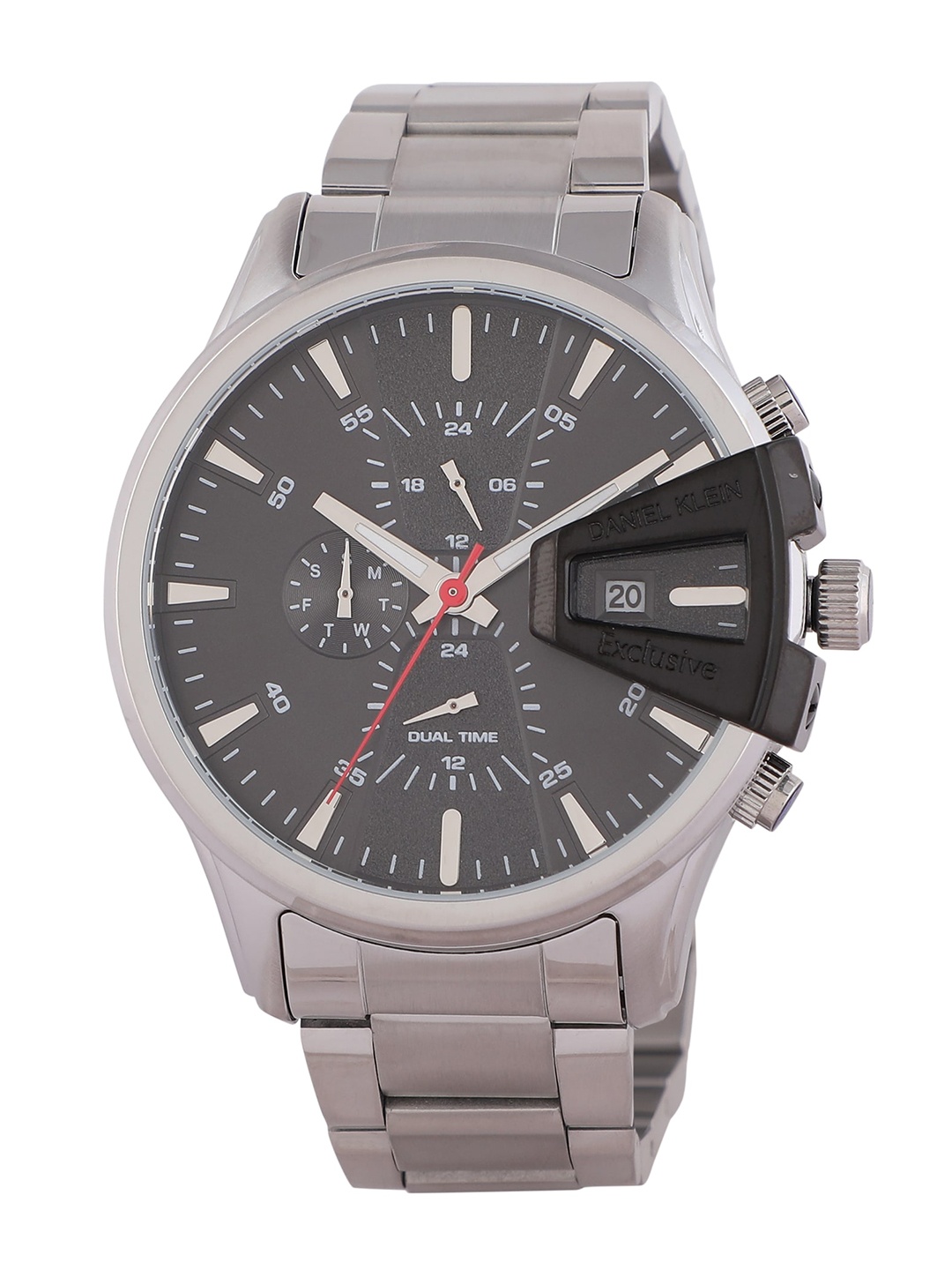

Daniel Klein Men Silver-Toned & Black Analogue Watch DK.1.12388-1