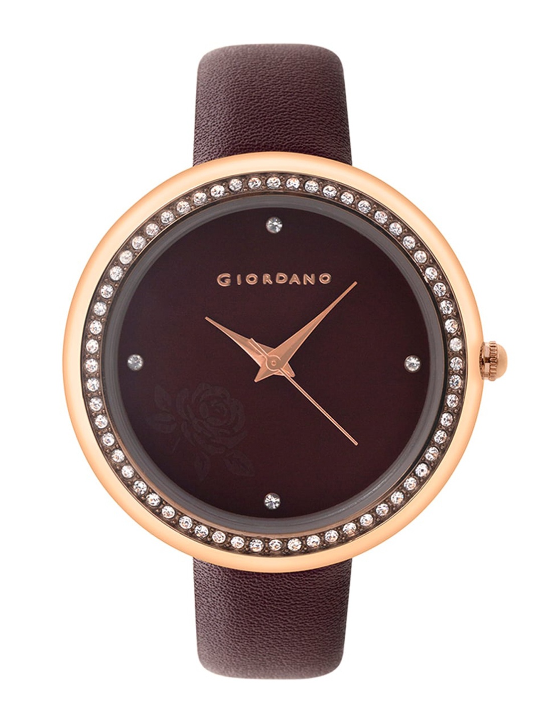 

GIORDANO Women Coffee Brown Analogue Watch