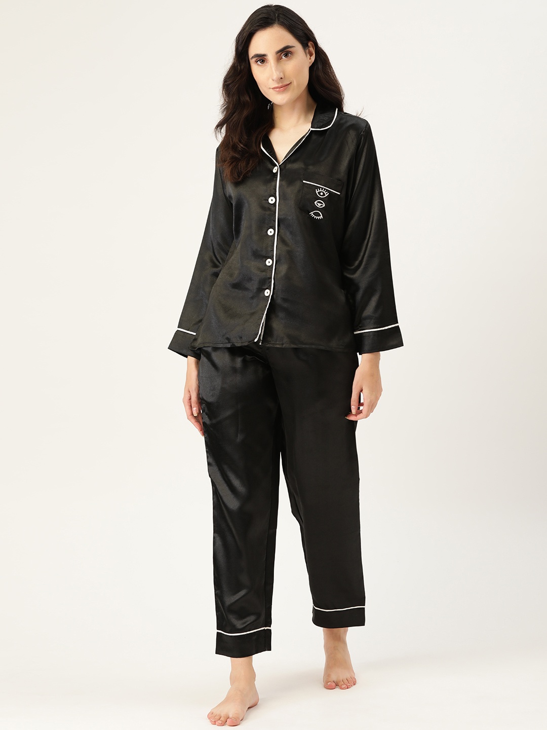 

Clt s Women Black Night suit