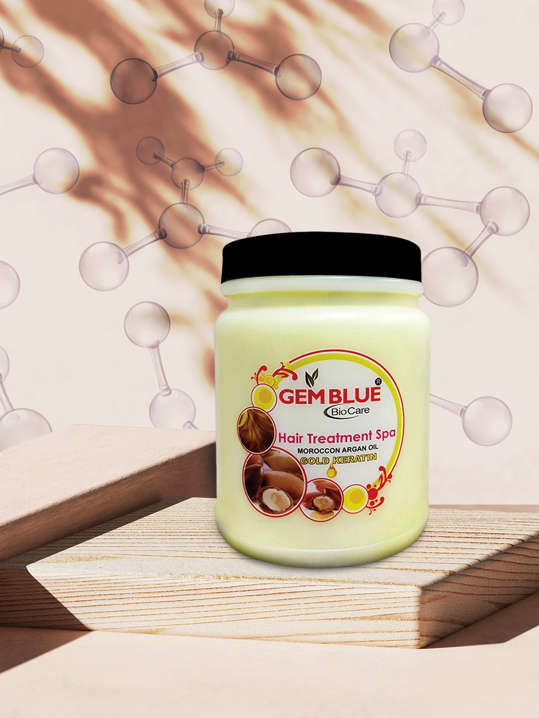 

GEMBLUE BioCare Gold Keratin Hair Treatment Spa - 1000 g, White