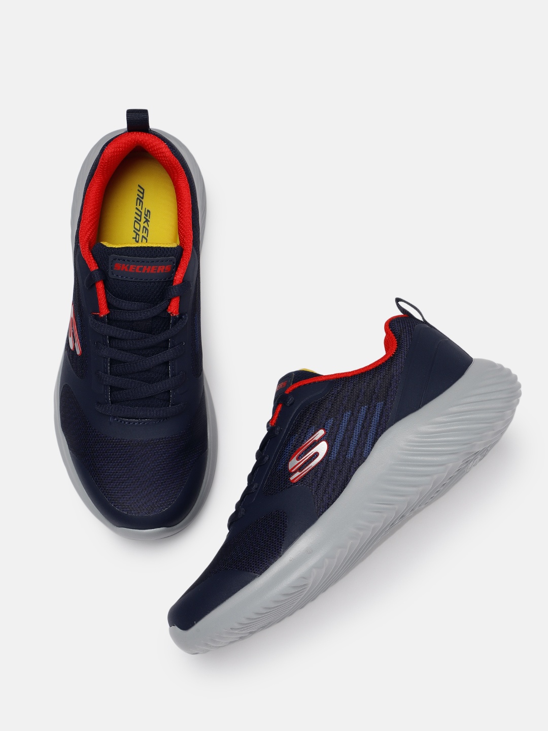 

Skechers Boys Navy Blue Solid BOUNDER-VERKONA Sneakers
