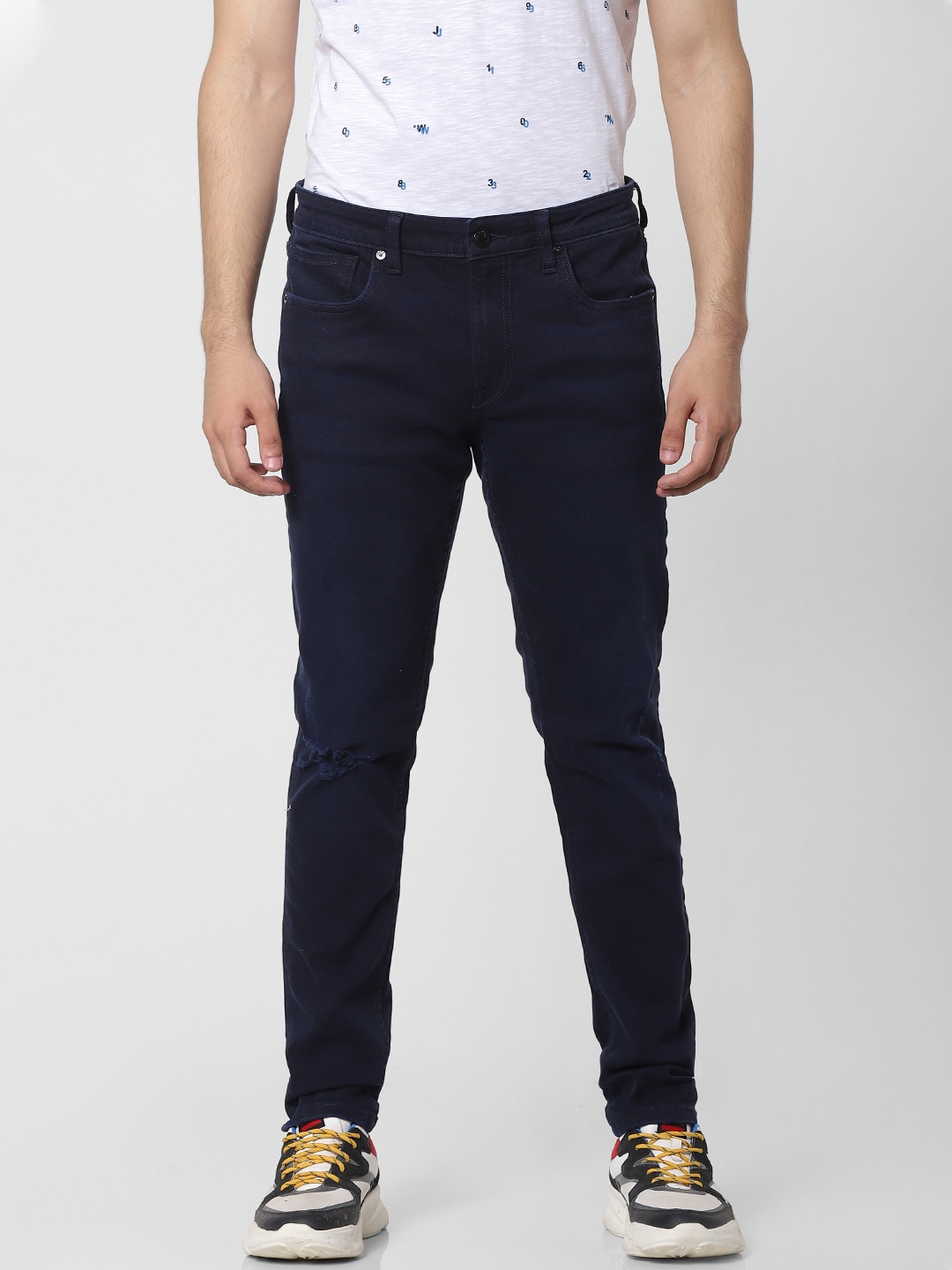 

Jack & Jones Men Navy Blue Skinny Fit Low-Rise Stretchable Jeans