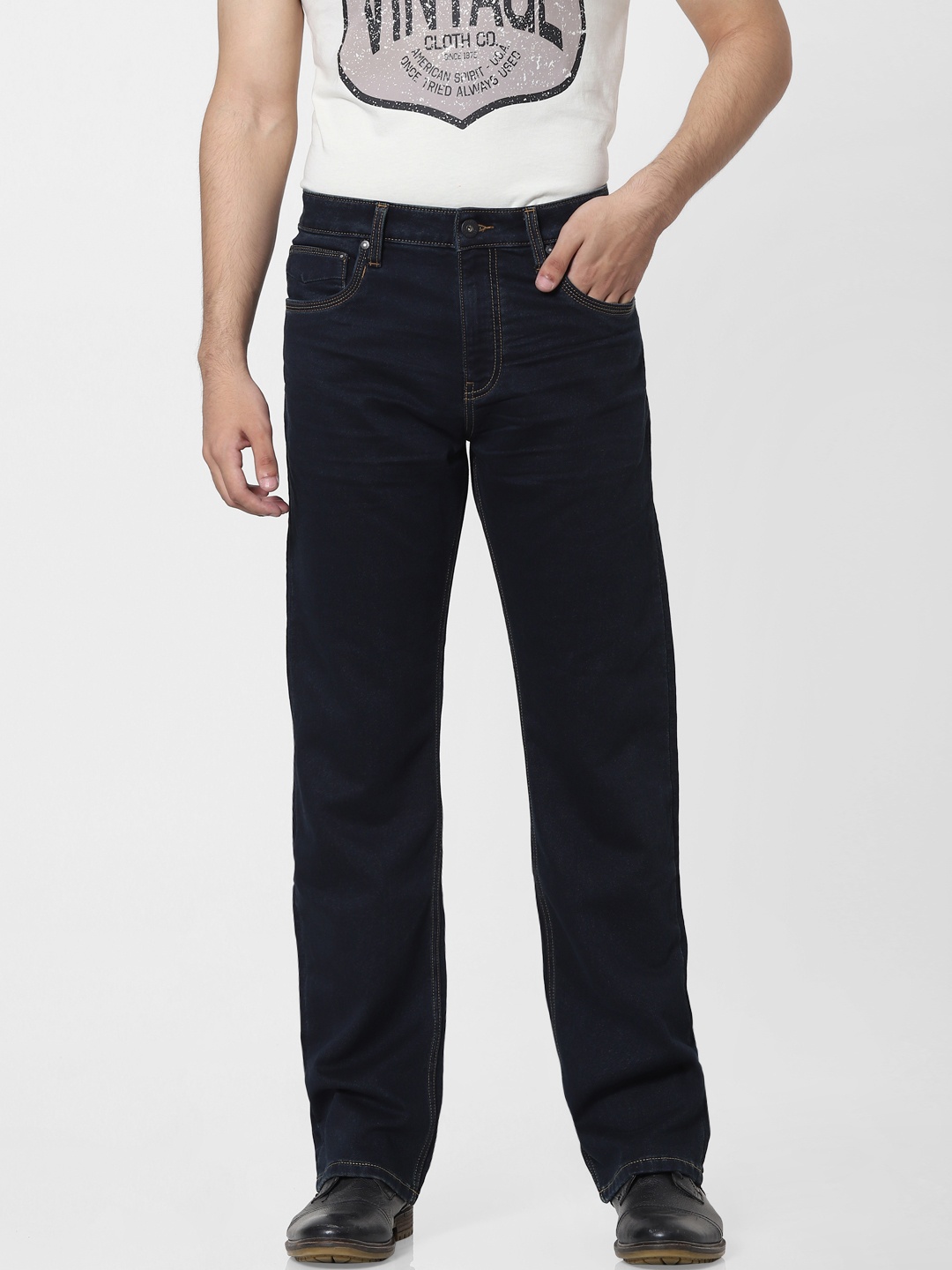 

Jack & Jones Men Blue Bootcut Low-Rise Jeans