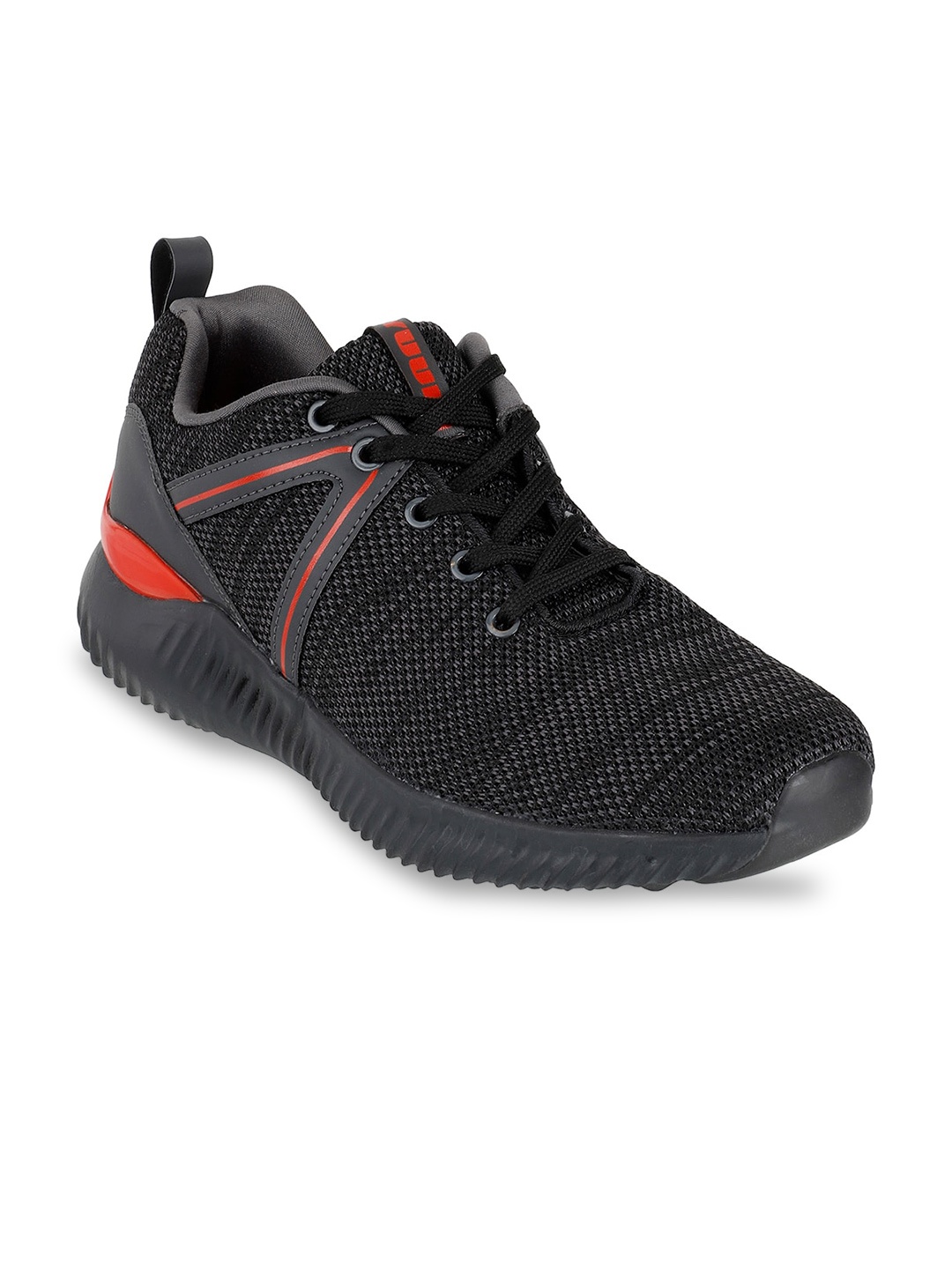 

Yuuki Men Black Mesh Running Shoes
