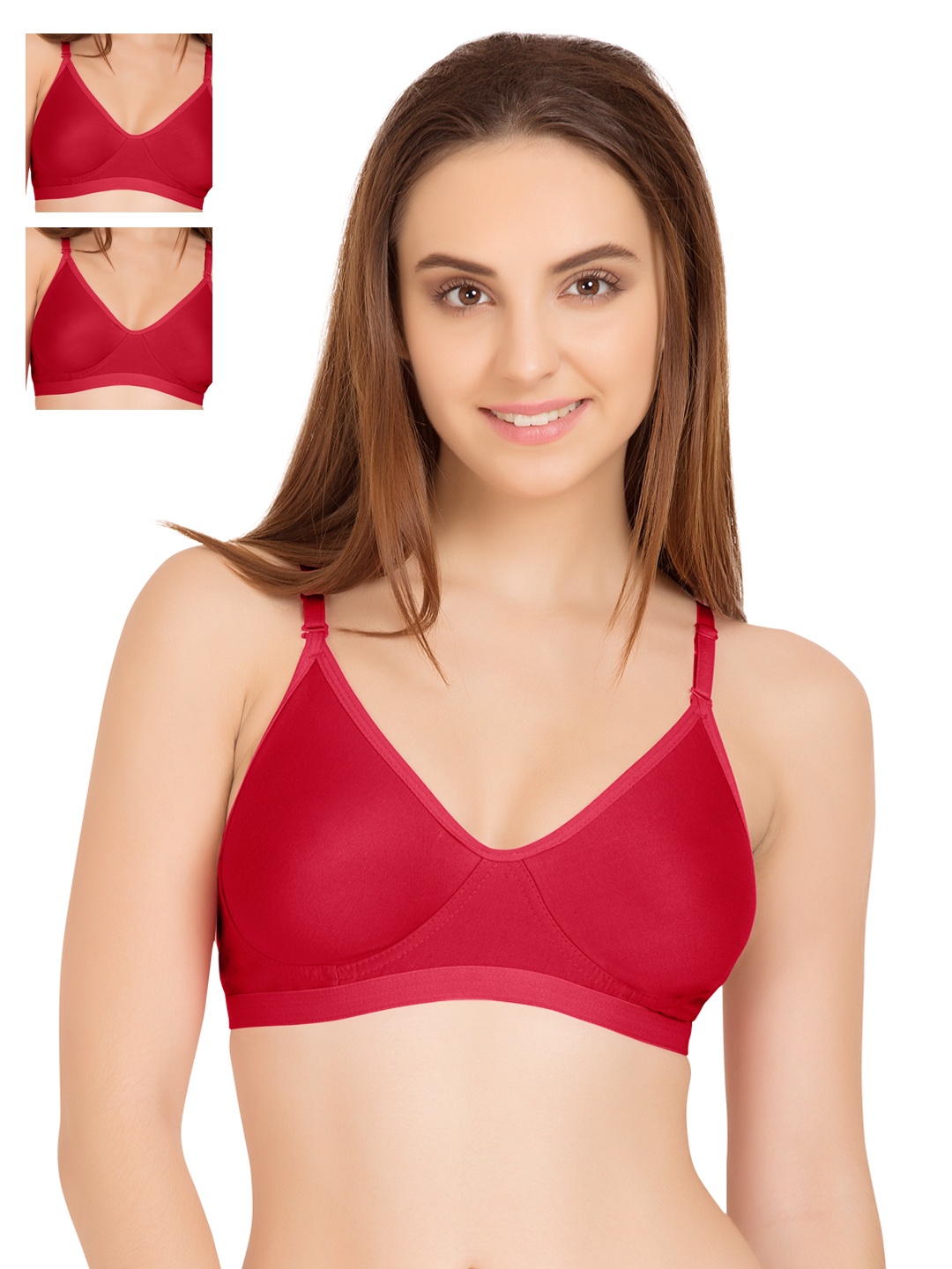 

Tweens Pack of 3 Red T-shirt Bras TW265