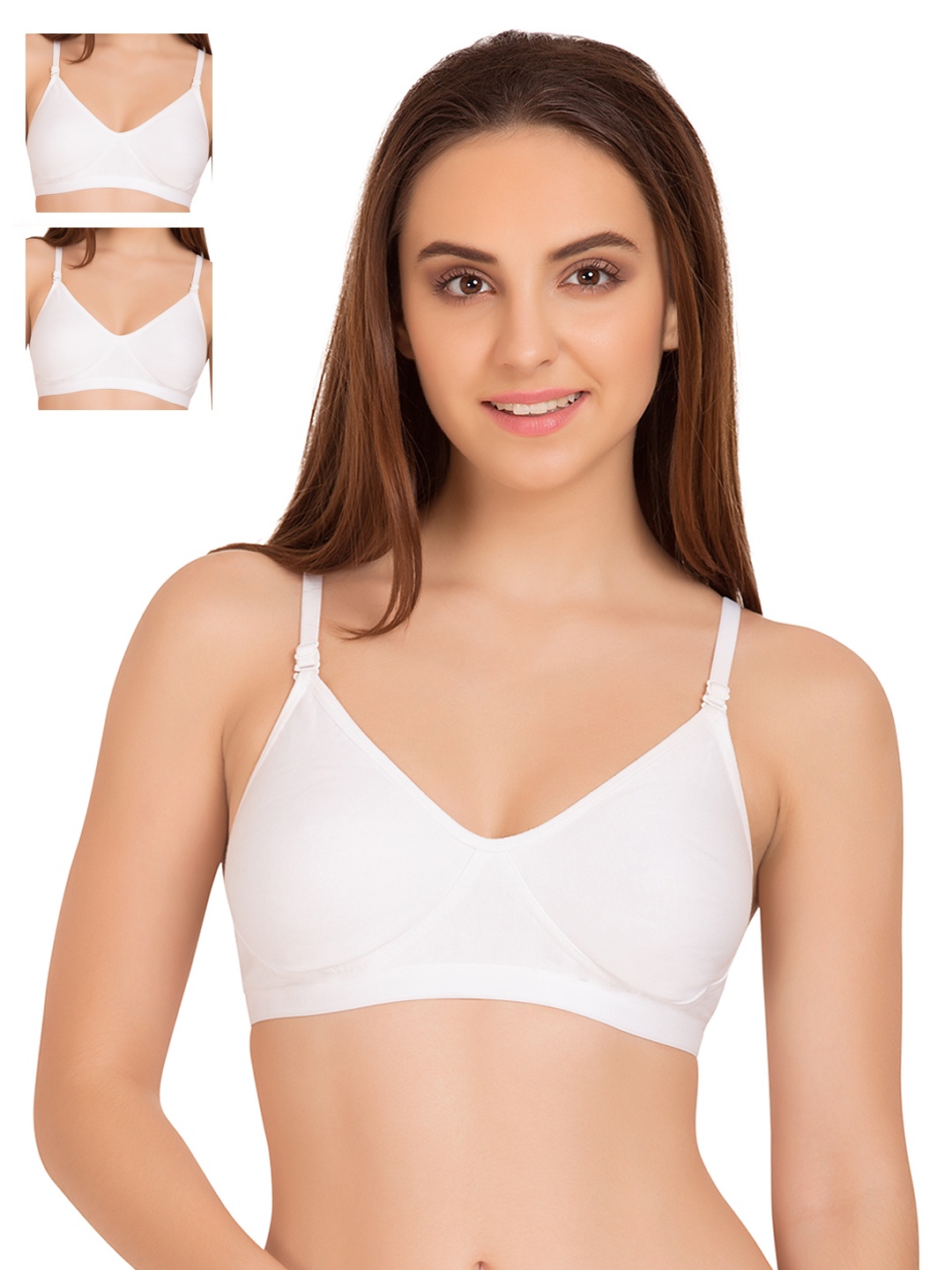 

Tweens Pack of 3 White Full-Coverage T-shirt Bras 265