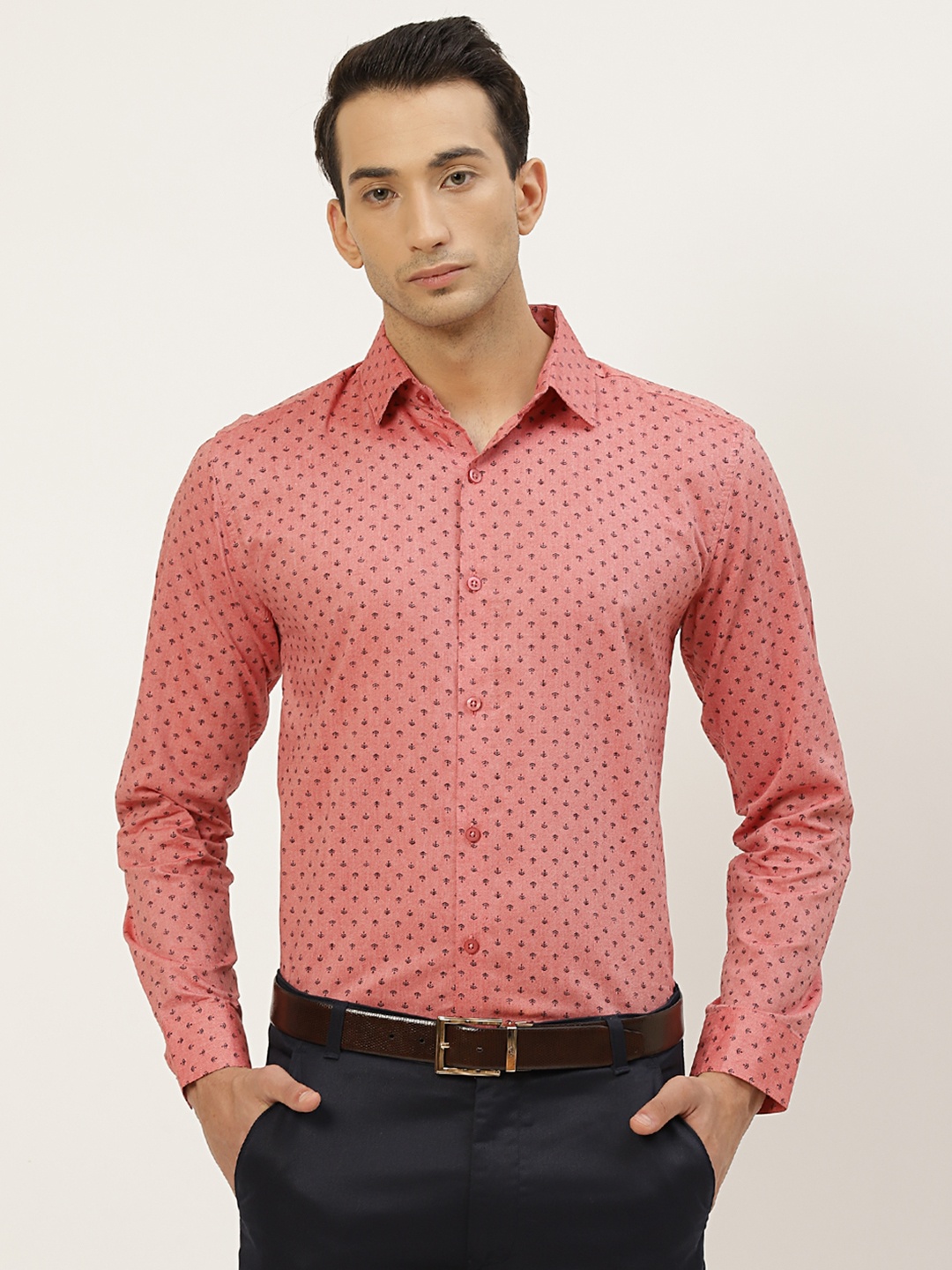 

SOJANYA Men Coral Classic Printed Formal Shirt