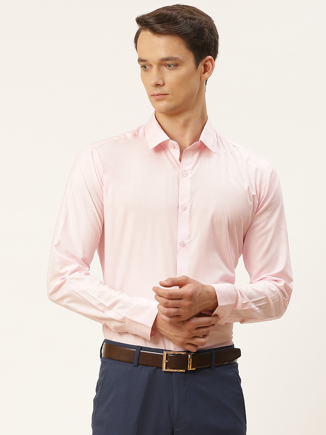 

SOJANYA Men Pink Classic Formal Shirt