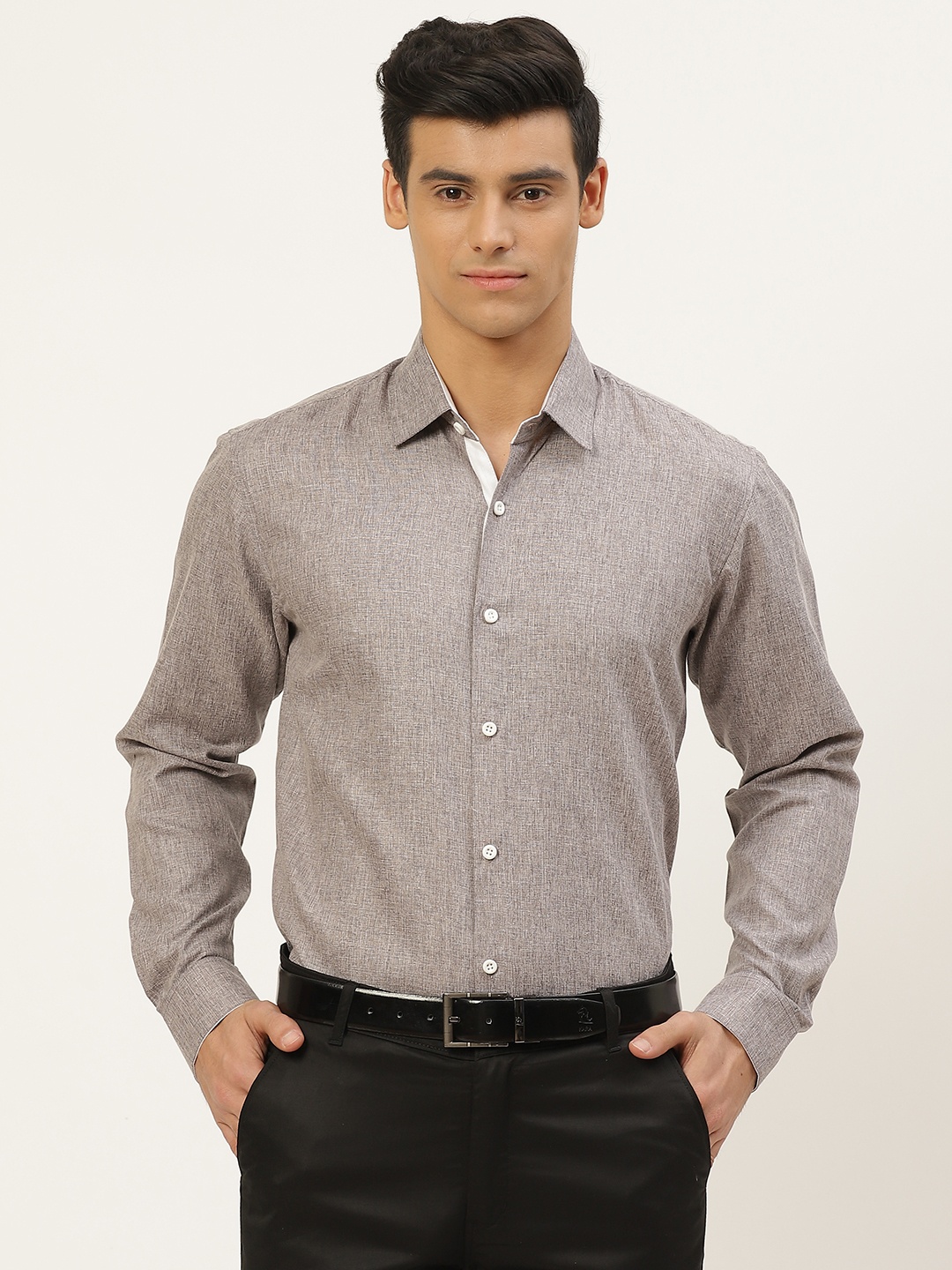 

SOJANYA Men Grey Classic Formal Shirt