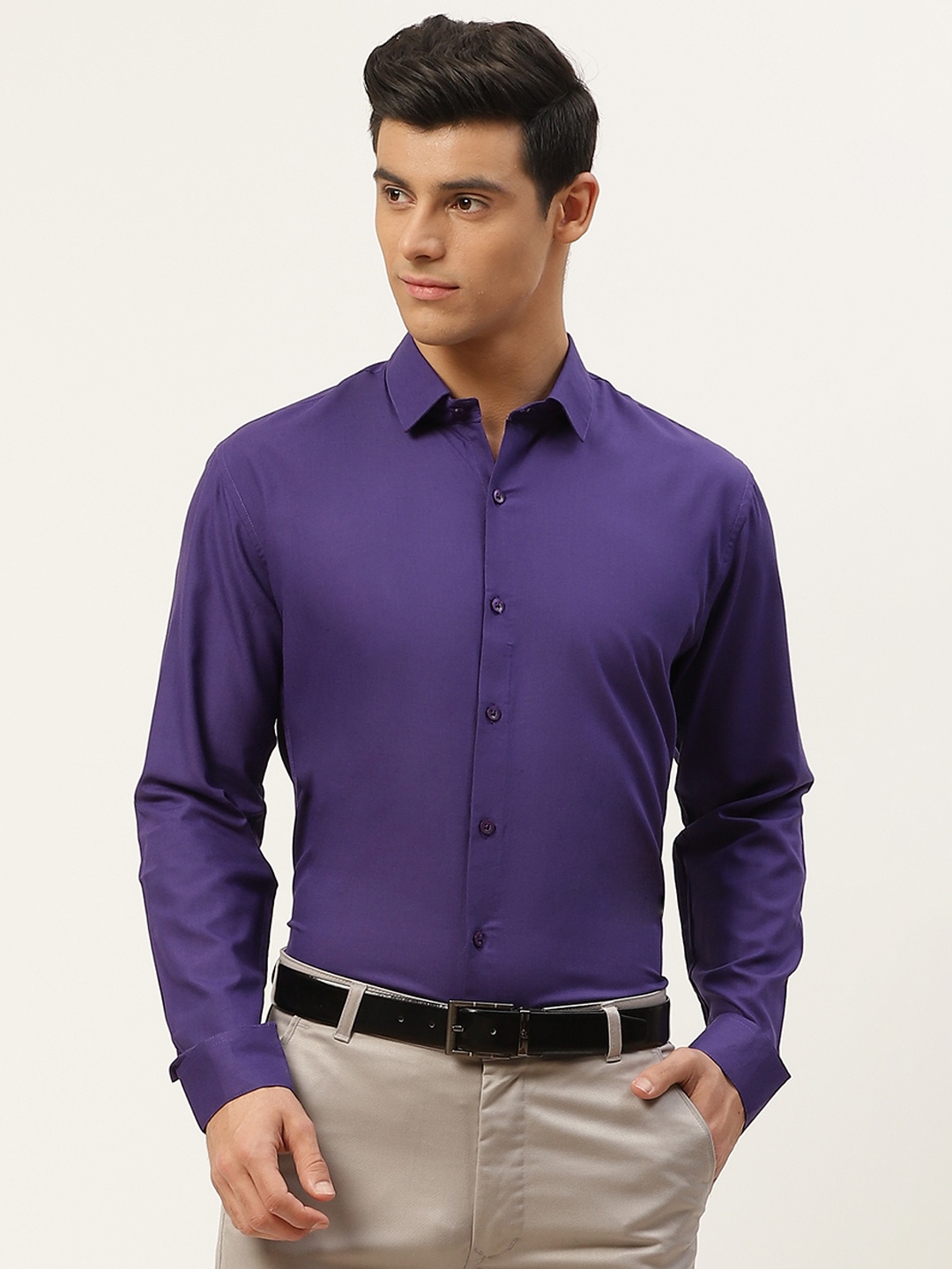

SOJANYA Men Blue Classic Cotton Formal Shirt