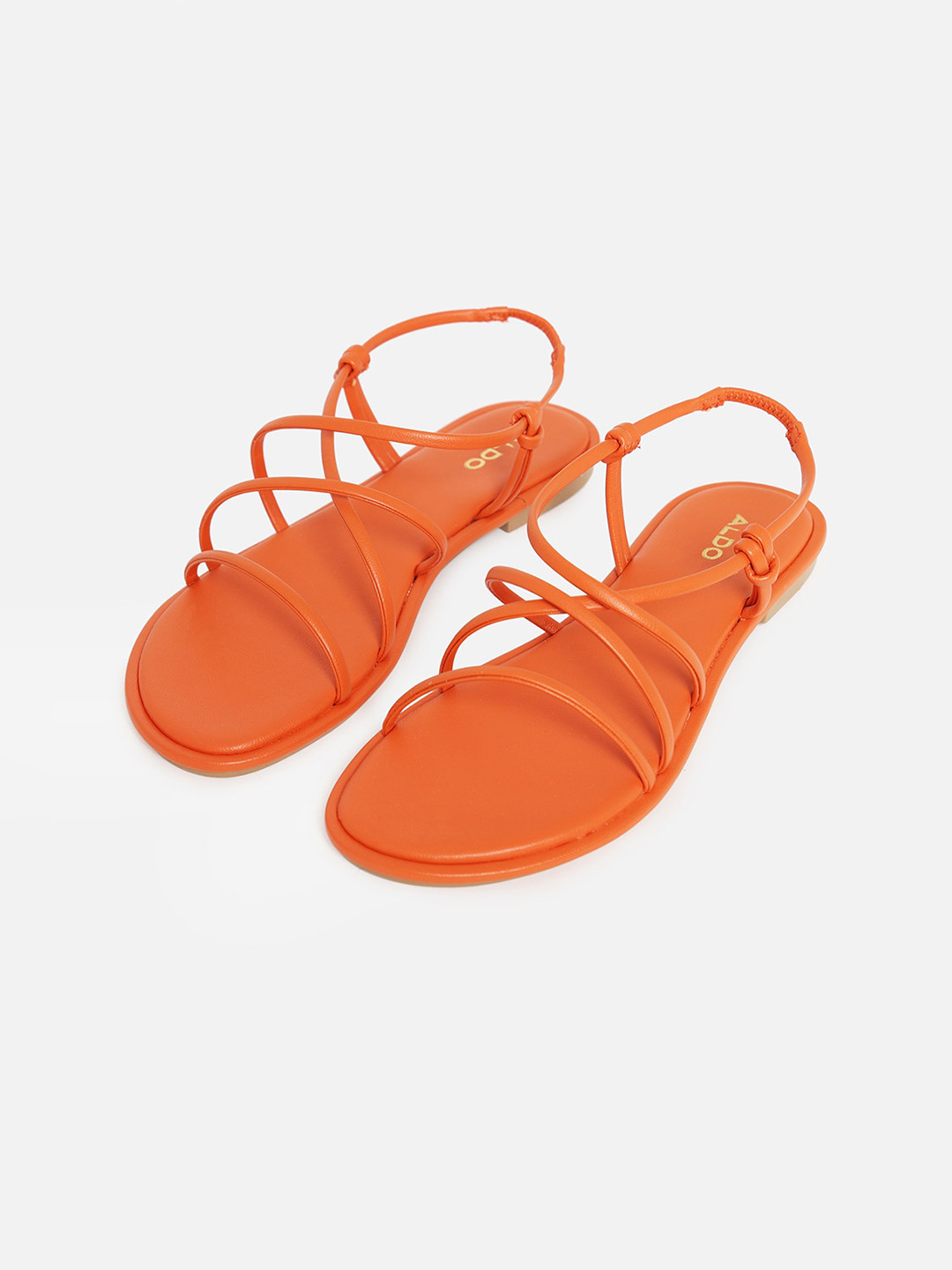 

ALDO Women Orange Solid Open Toe Flats