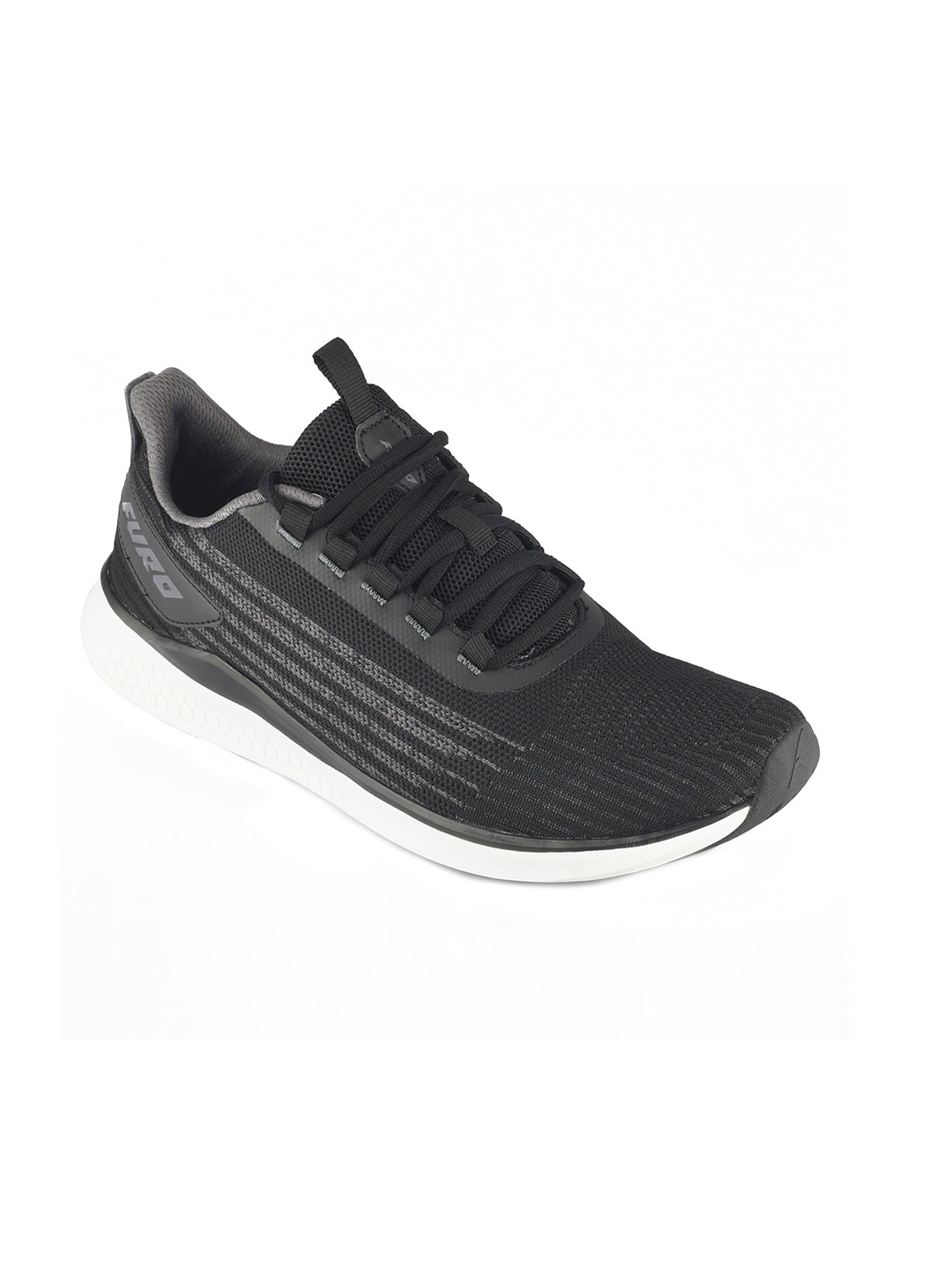 

FURO by Red Chief Men Black Mesh Running Shoes