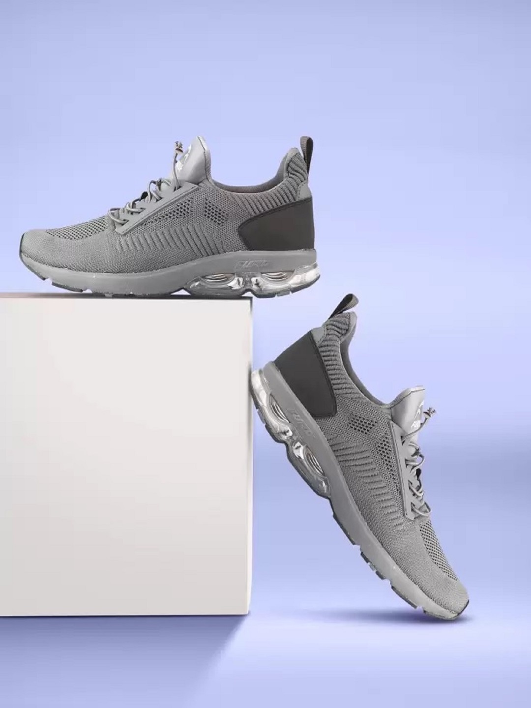 

FURO by Red Chief Men Grey Mesh Running Shoes