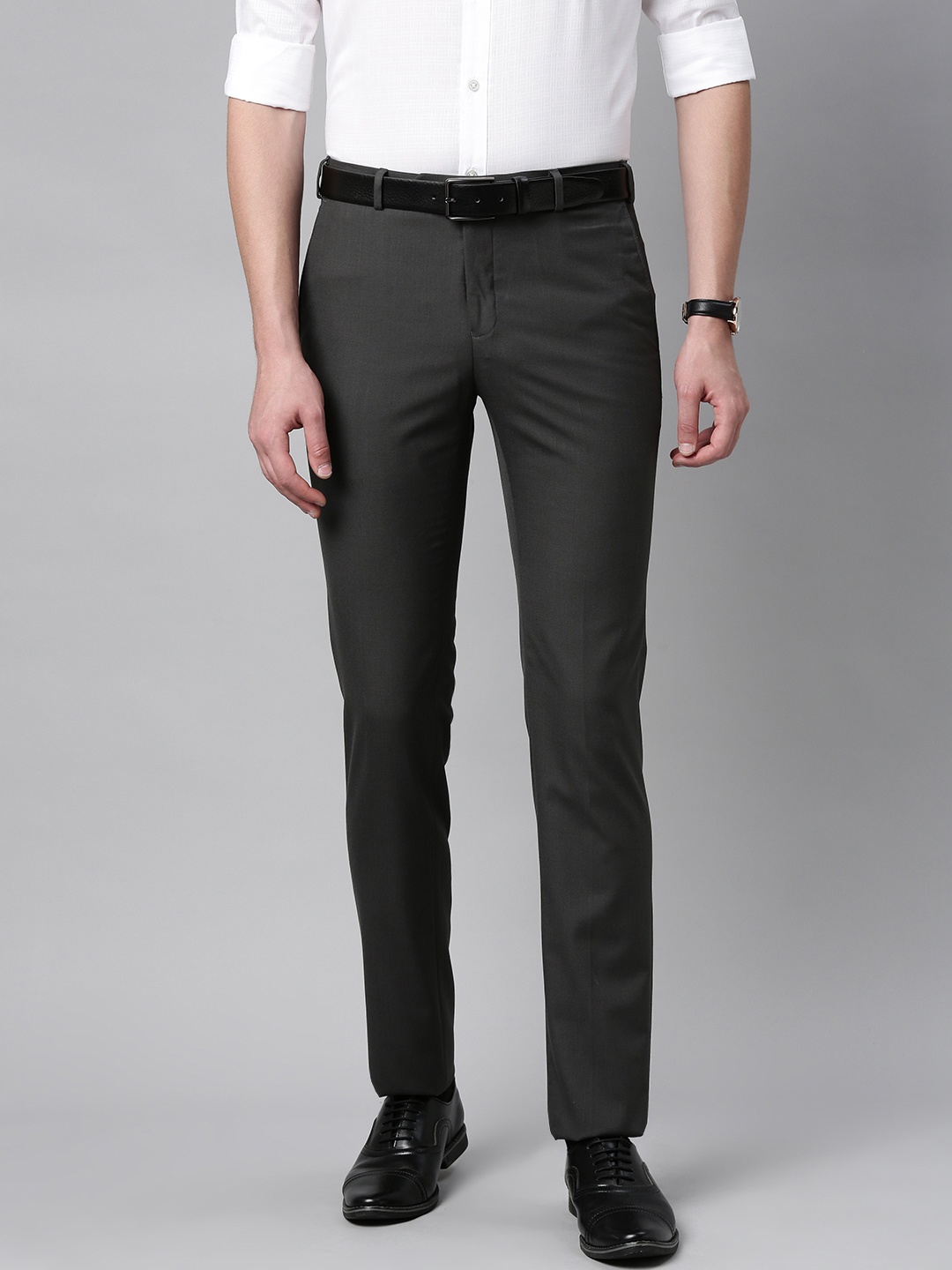 

Raymond Men Grey Slim Fit Formal Trousers