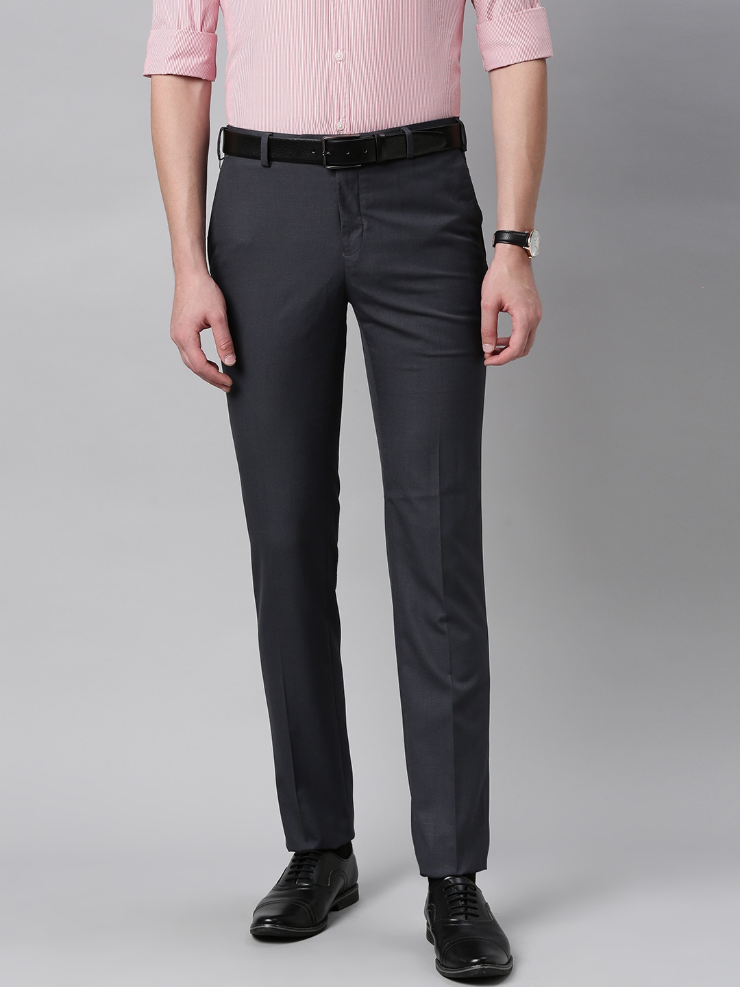 

Raymond Men Blue Slim Fit Formal Trousers