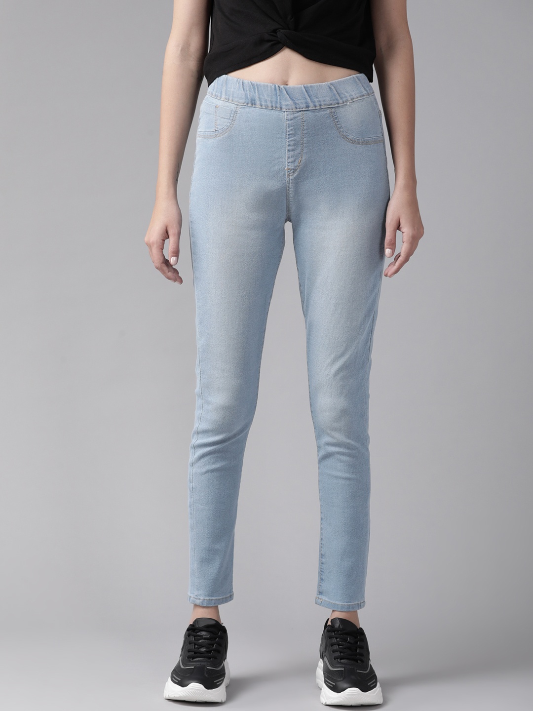 

Roadster Women Blue Super Skinny Fit Jeggings