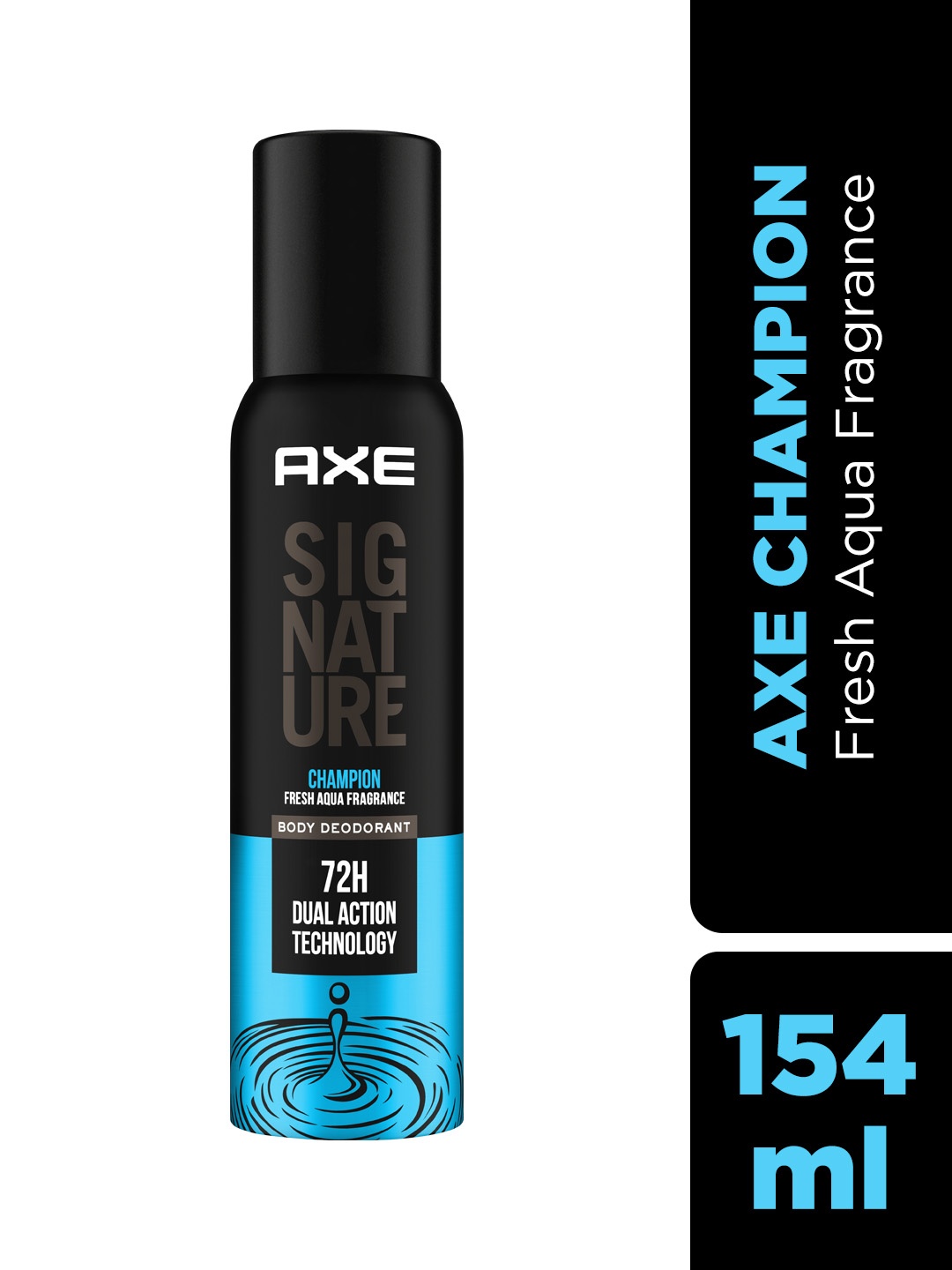 

Axe Signature Champion Long Lasting No Gas Deodorant Bodyspray Perfume For Men 154 ml, Black