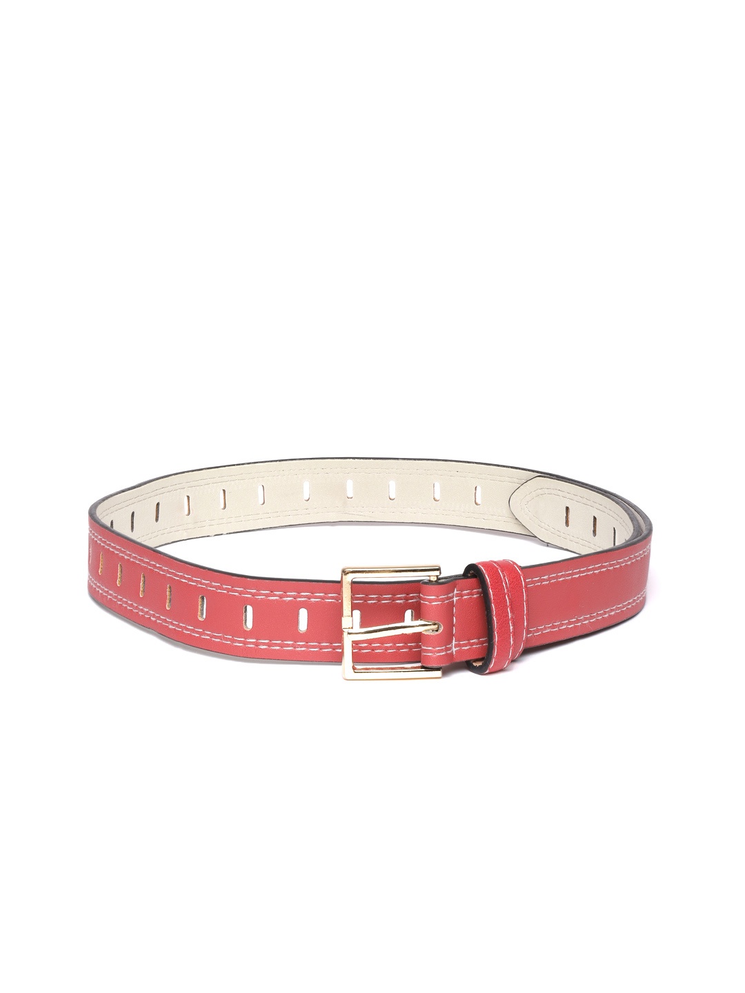 

Mast & Harbour Women Red Solid Belt