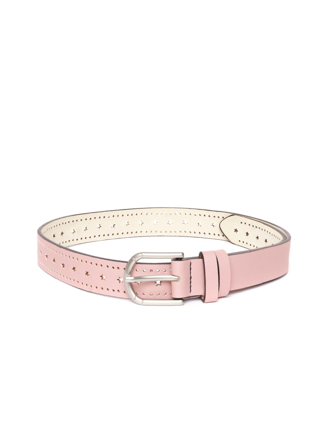 

DressBerry Women Pink Cut Work Belt
