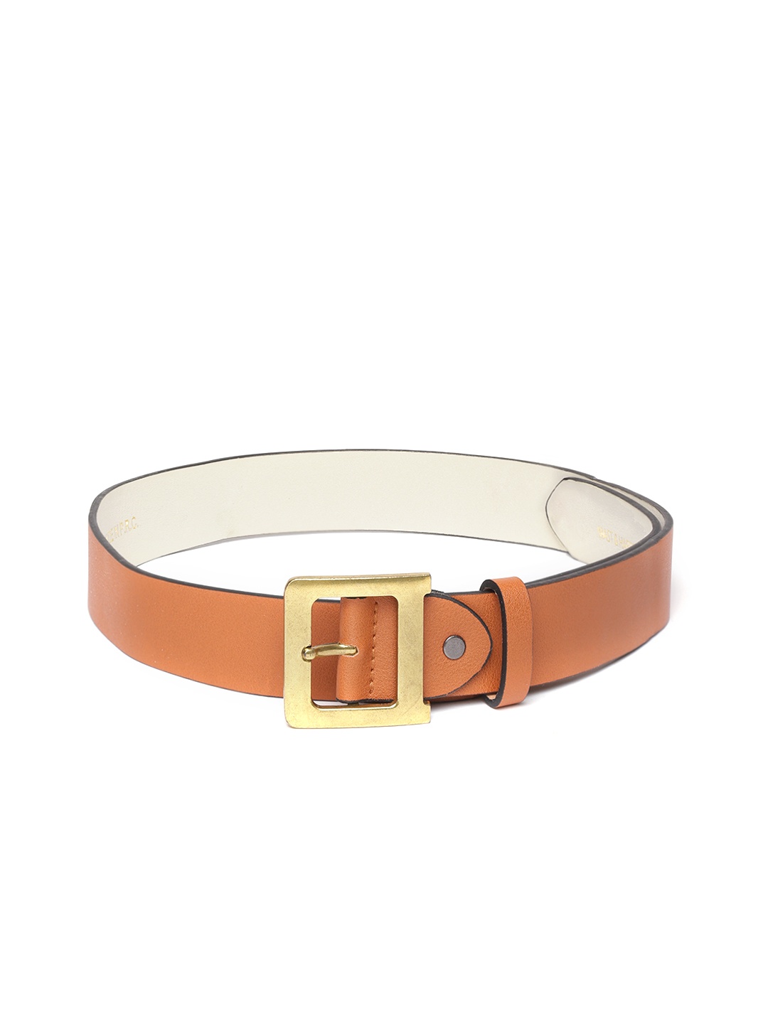 

Mast & Harbour Women Tan Brown Solid Belt