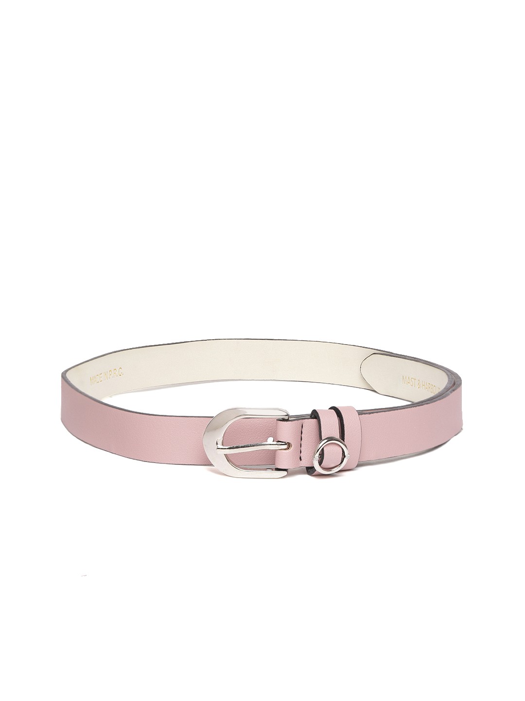 

Mast & Harbour Women Pink Solid Belt
