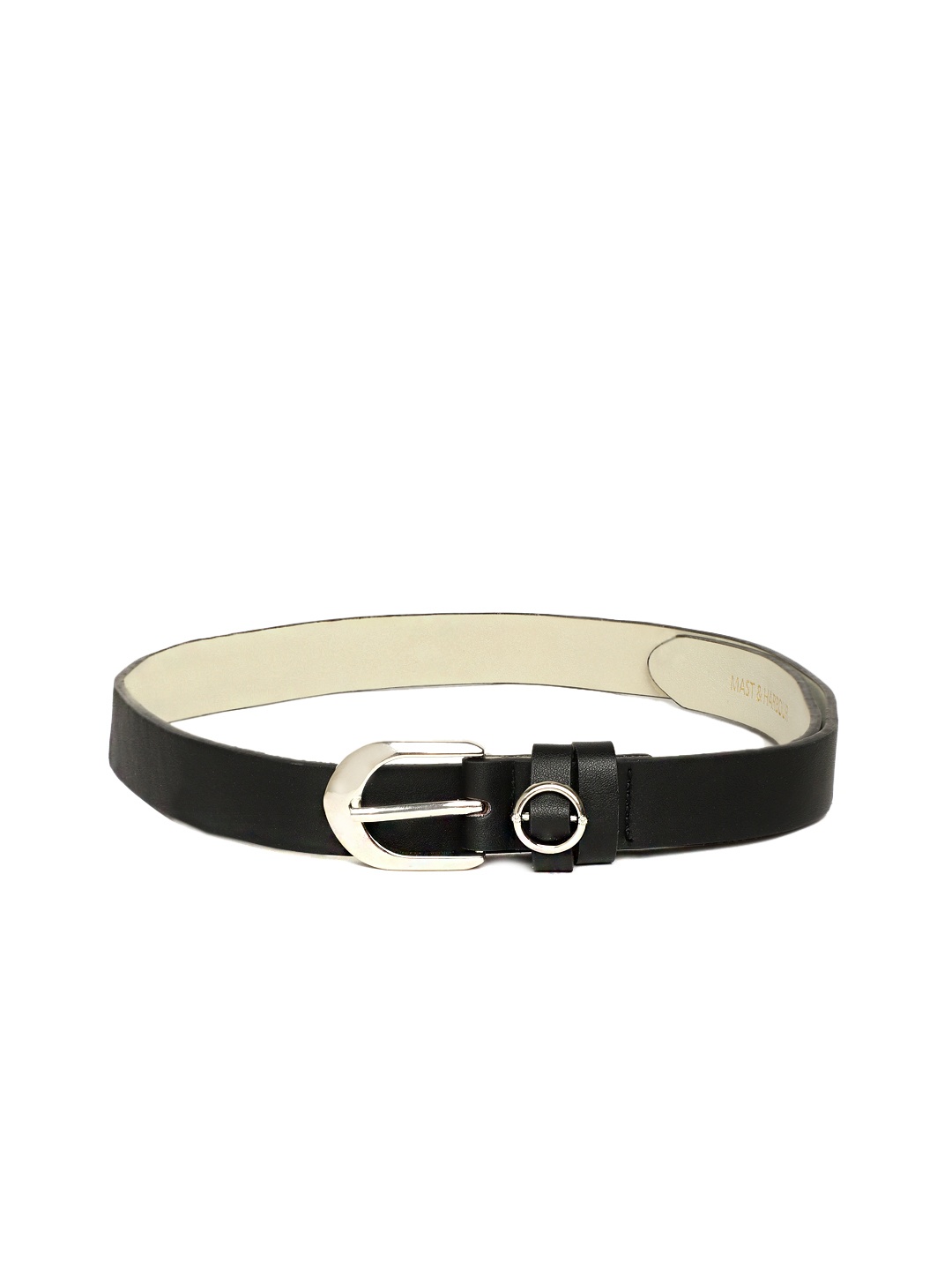 

Mast & Harbour Women Black Solid Belt