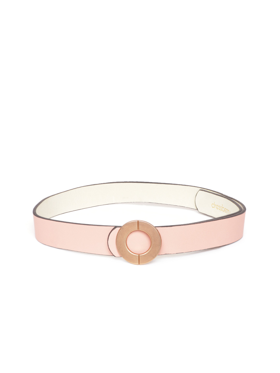

DressBerry Women Peach-Coloured Solid Belt