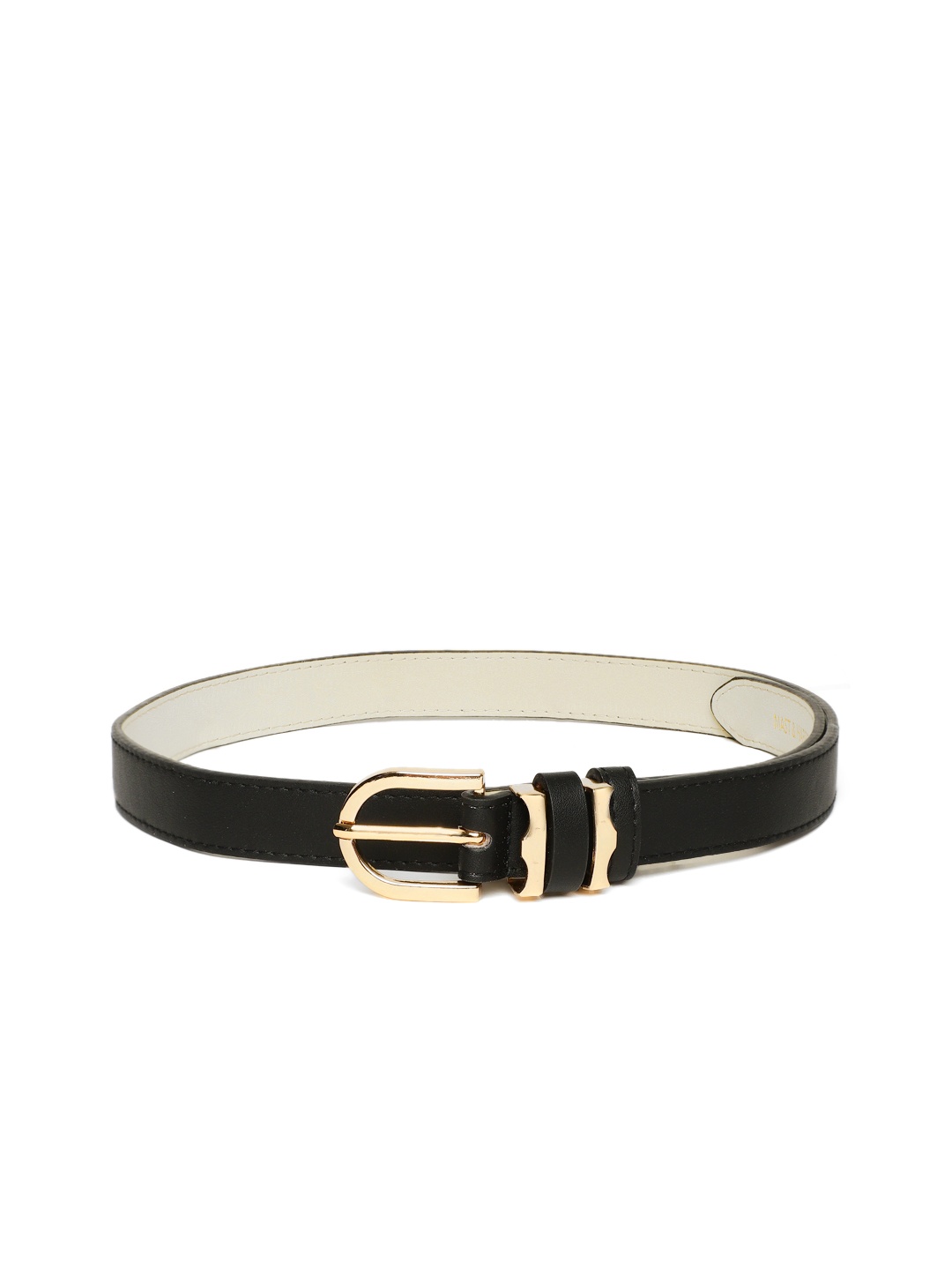 

Mast & Harbour Women Black Solid Belt
