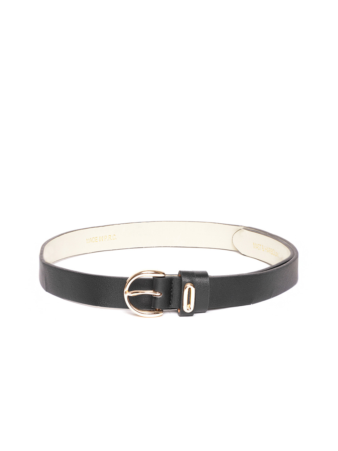 

Mast & Harbour Women Black Solid Belt
