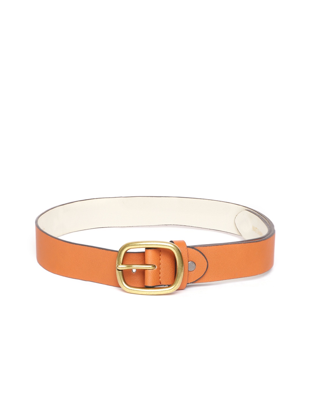 

Mast & Harbour Women Tan Brown Solid Belt