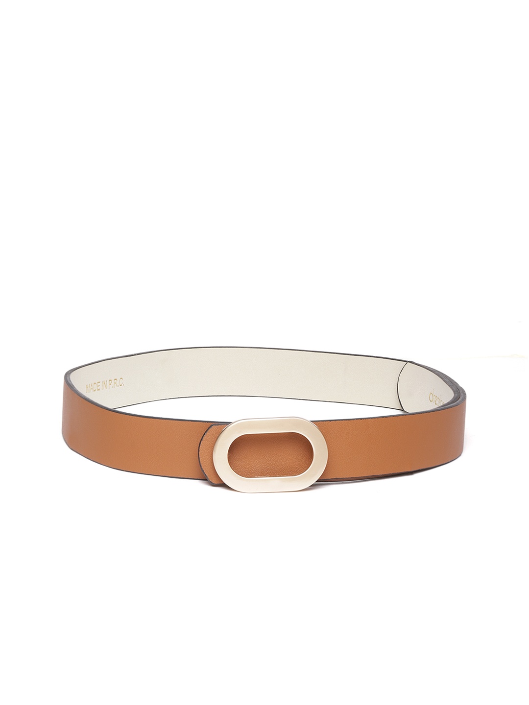 

DressBerry Women Tan Brown Solid Belt