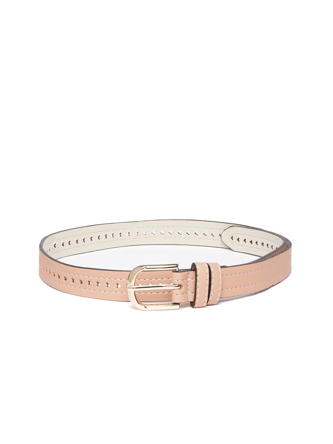 

DressBerry Women Peach-Coloured Cut Work Belt