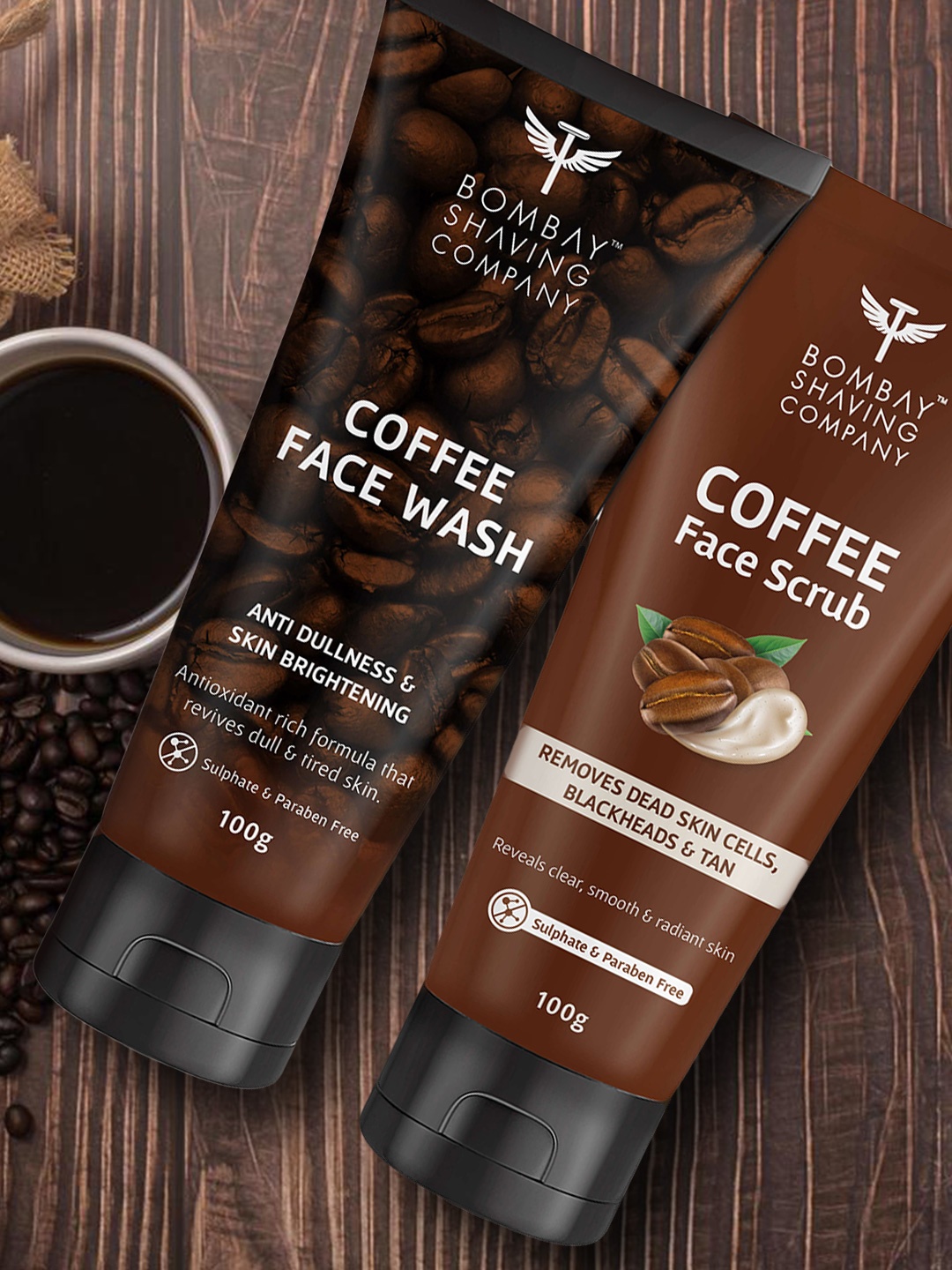 

Bombay Shaving Company Deep Cleansing Coffee Combo 200 g, Brown