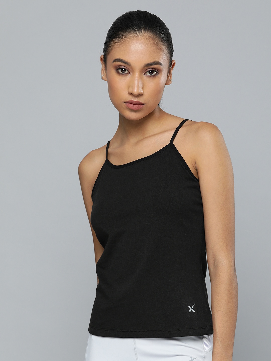 

HRX By Hrithik Roshan Women Solid Antimicrobial Lifestyle Camisole, Black