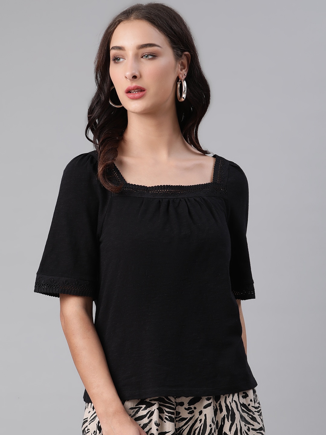 

Marks & Spencer Black Regular Top