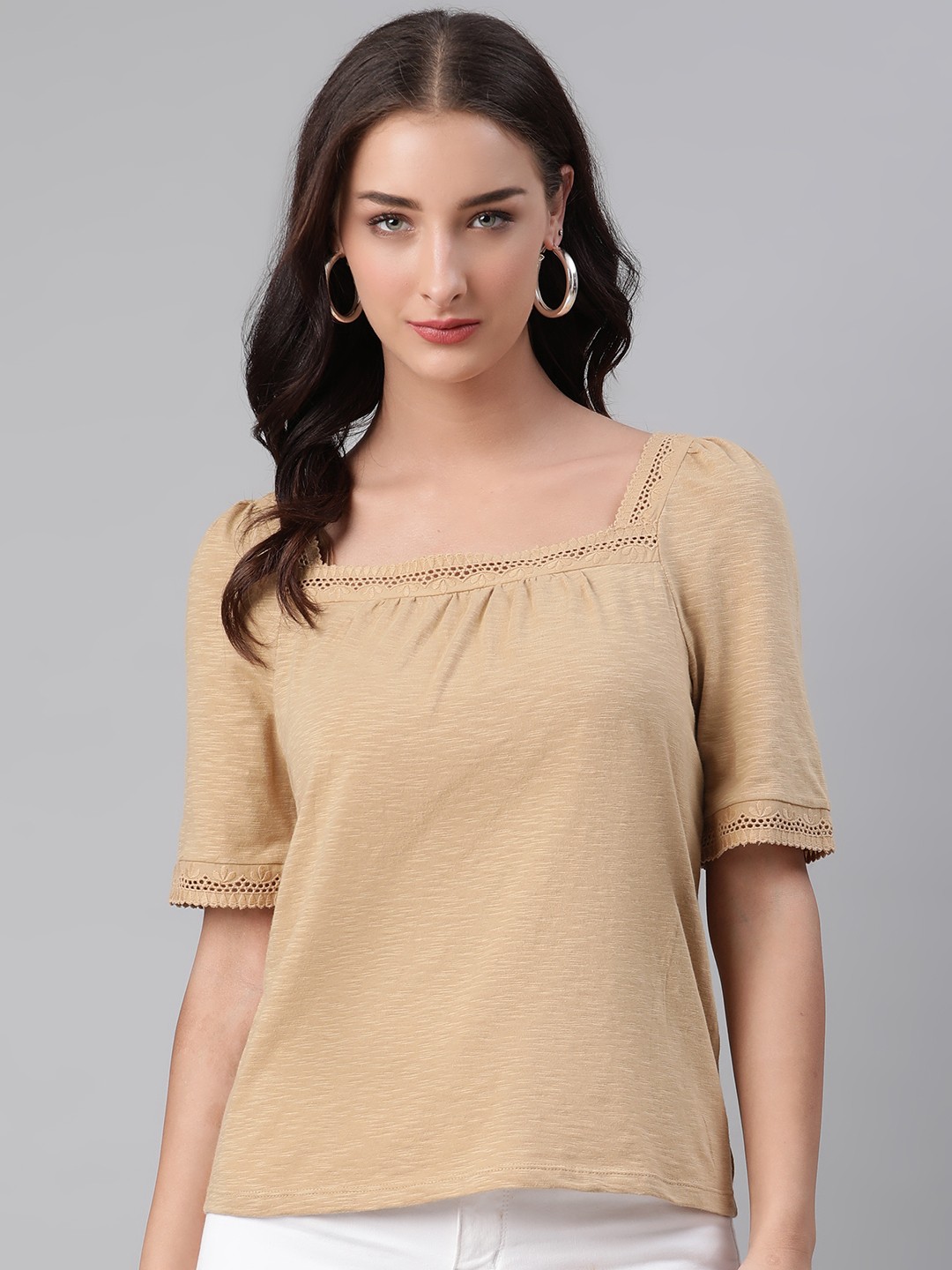

Marks & Spencer Beige Regular Top