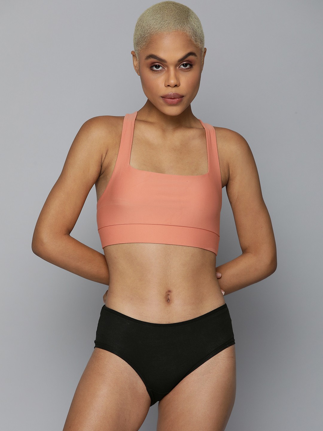 

HRX By Hrithik Roshan Women Blak Solid Antimicrobial Lifestyle Briefs, Black